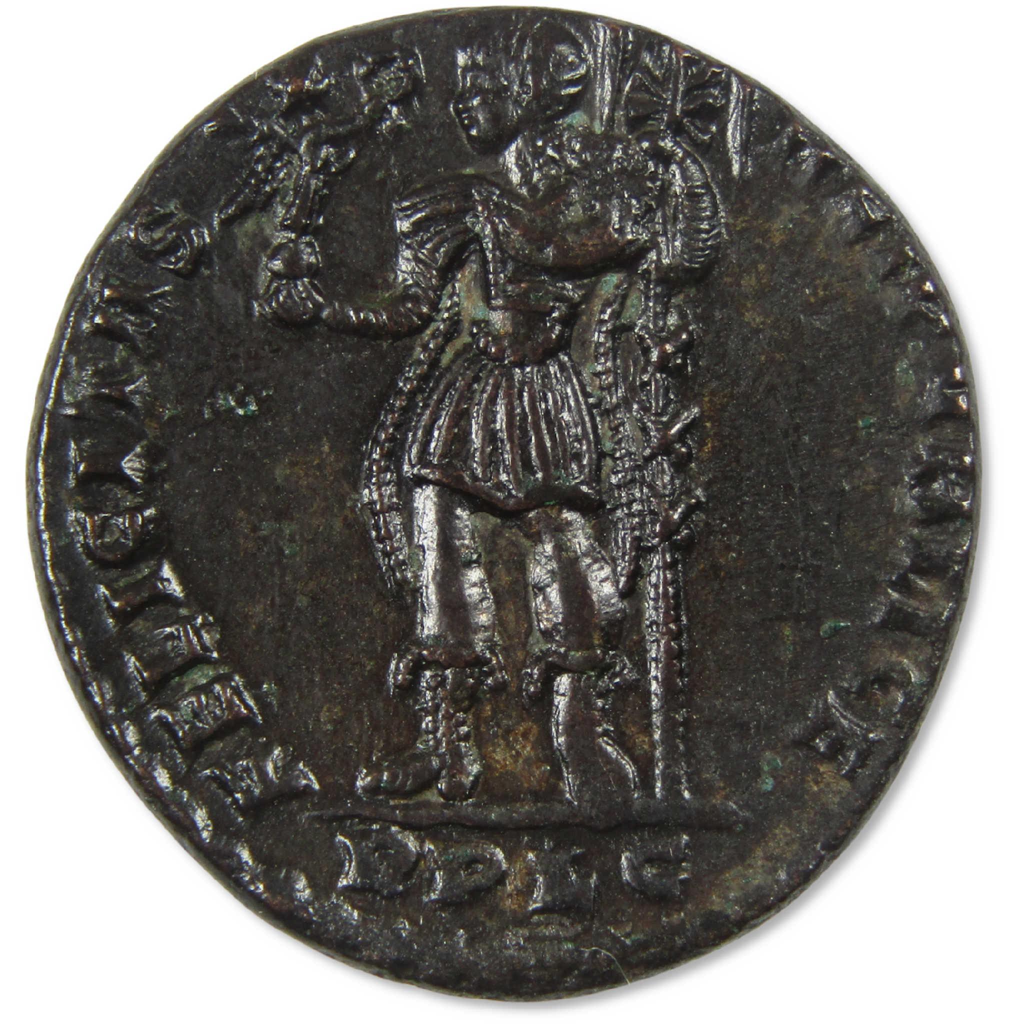 350-353 AD Magnentius Roman Empire Centenionalis Lyons Diadem NMS