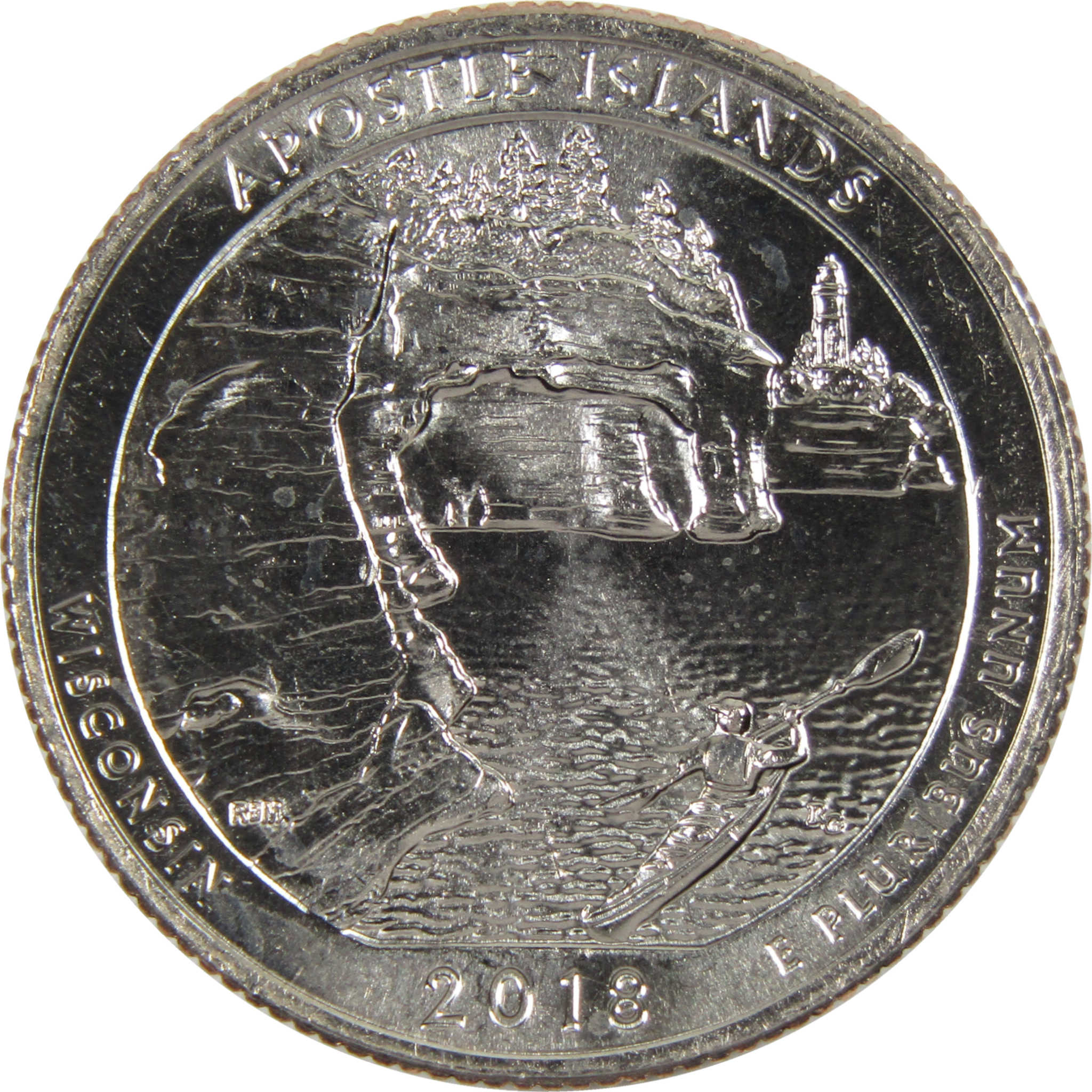 2018 D Apostle Islands National Park Quarter BU Uncirculated Clad Coin