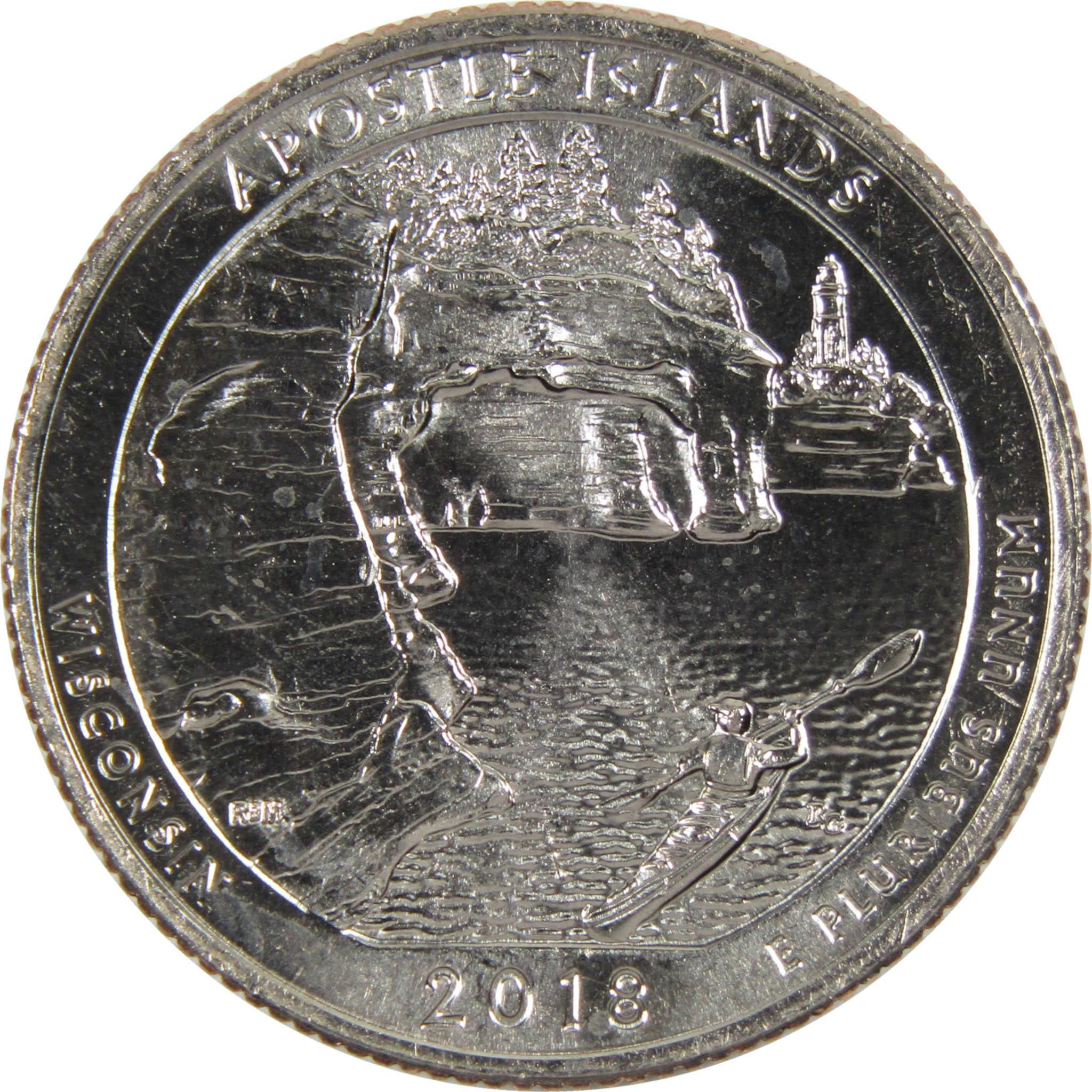 2018 D Apostle Islands National Park Quarter BU Uncirculated Clad Coin