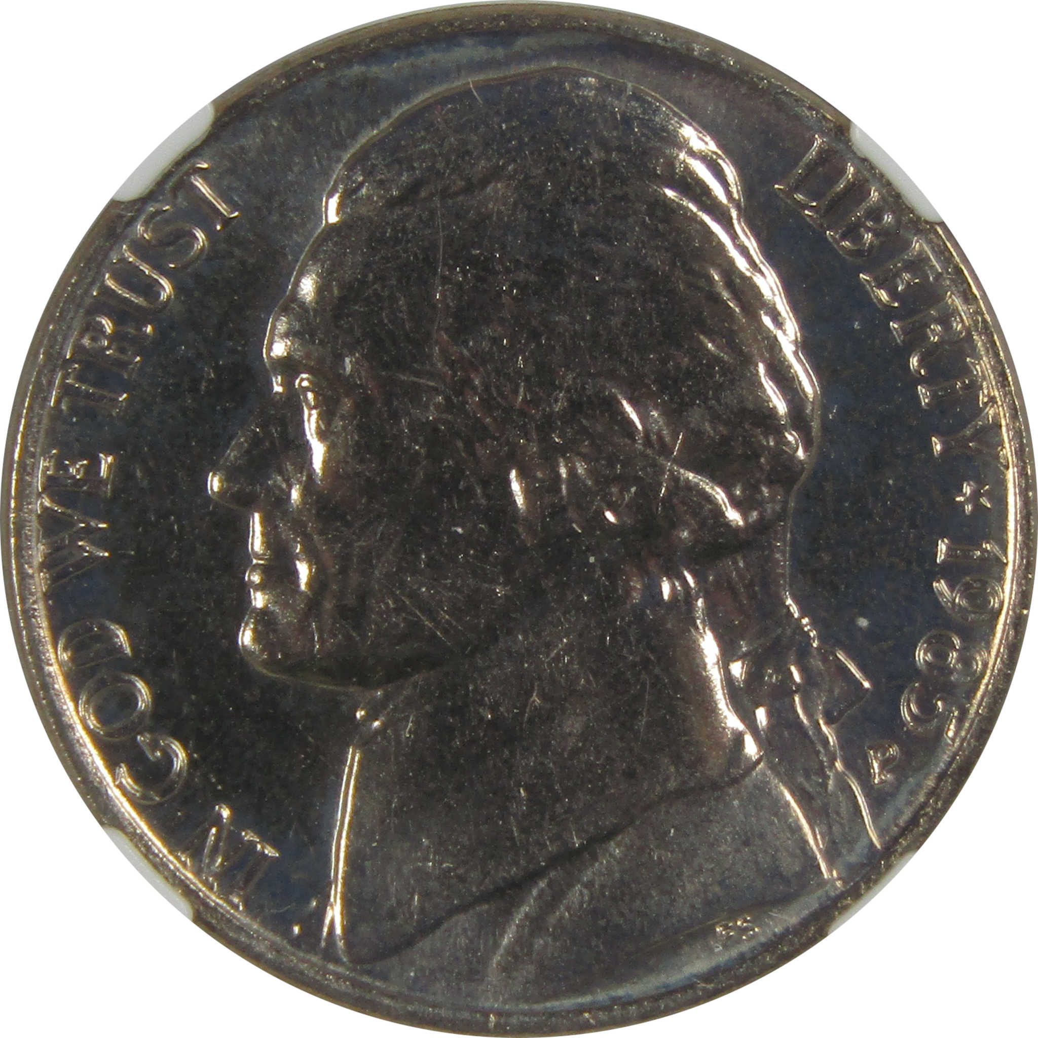 1985 P Jefferson Nickel MS 66 NGC Original Bag Fragment SKU:I23498