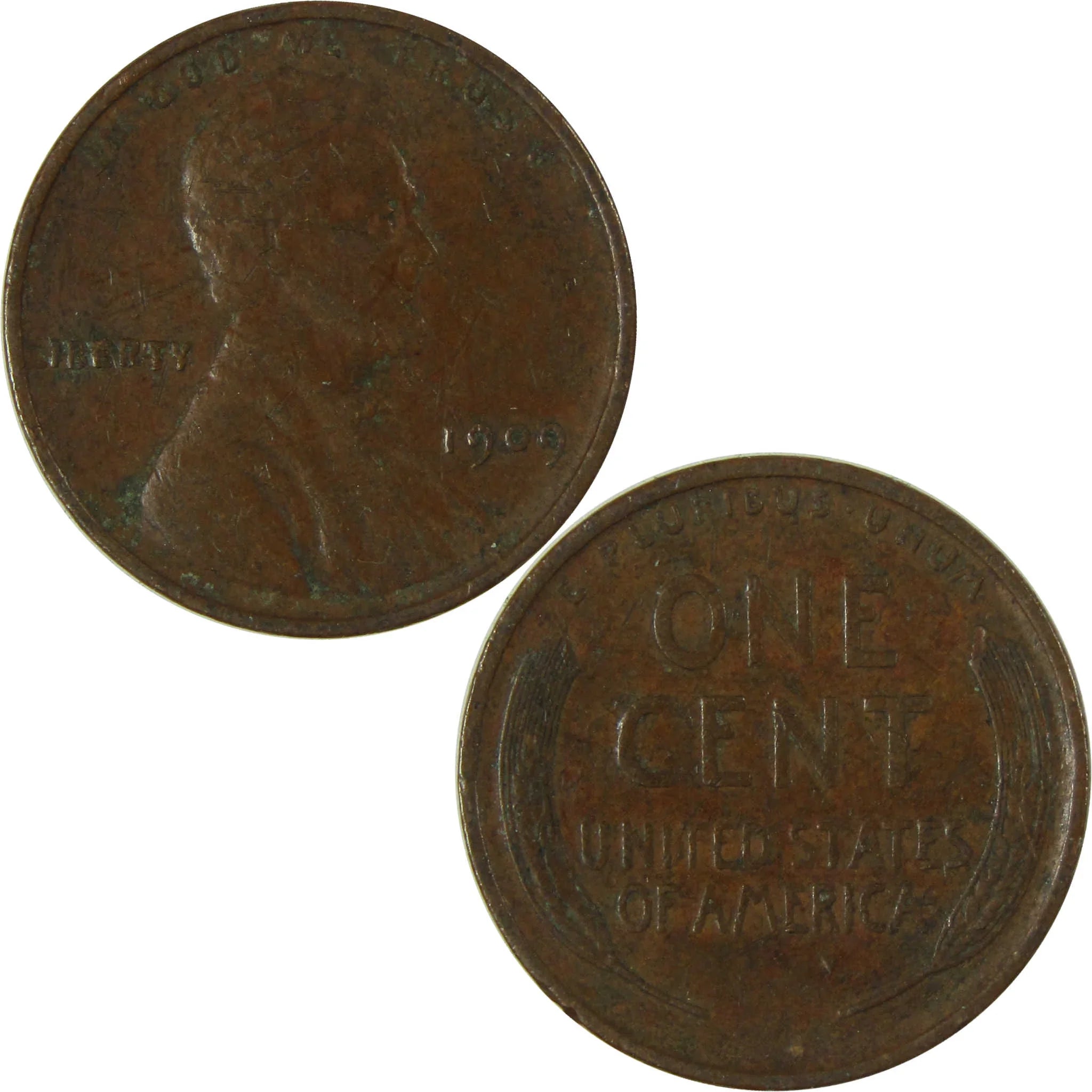 1909 Lincoln Wheat Cent VF Very Fine Penny 1c Coin SKU:I26751