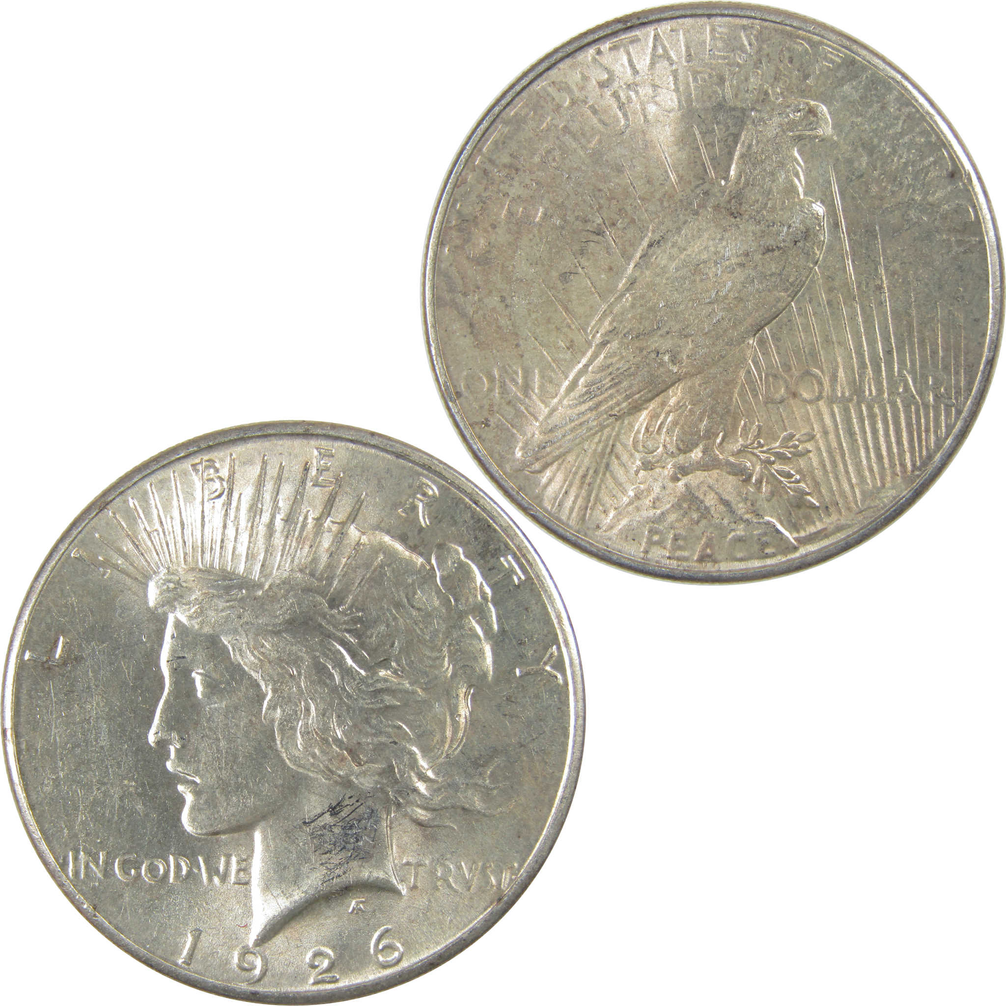 1926 S Peace Dollar Borderline Uncirculated Silver $1 Coin SKU:I23184