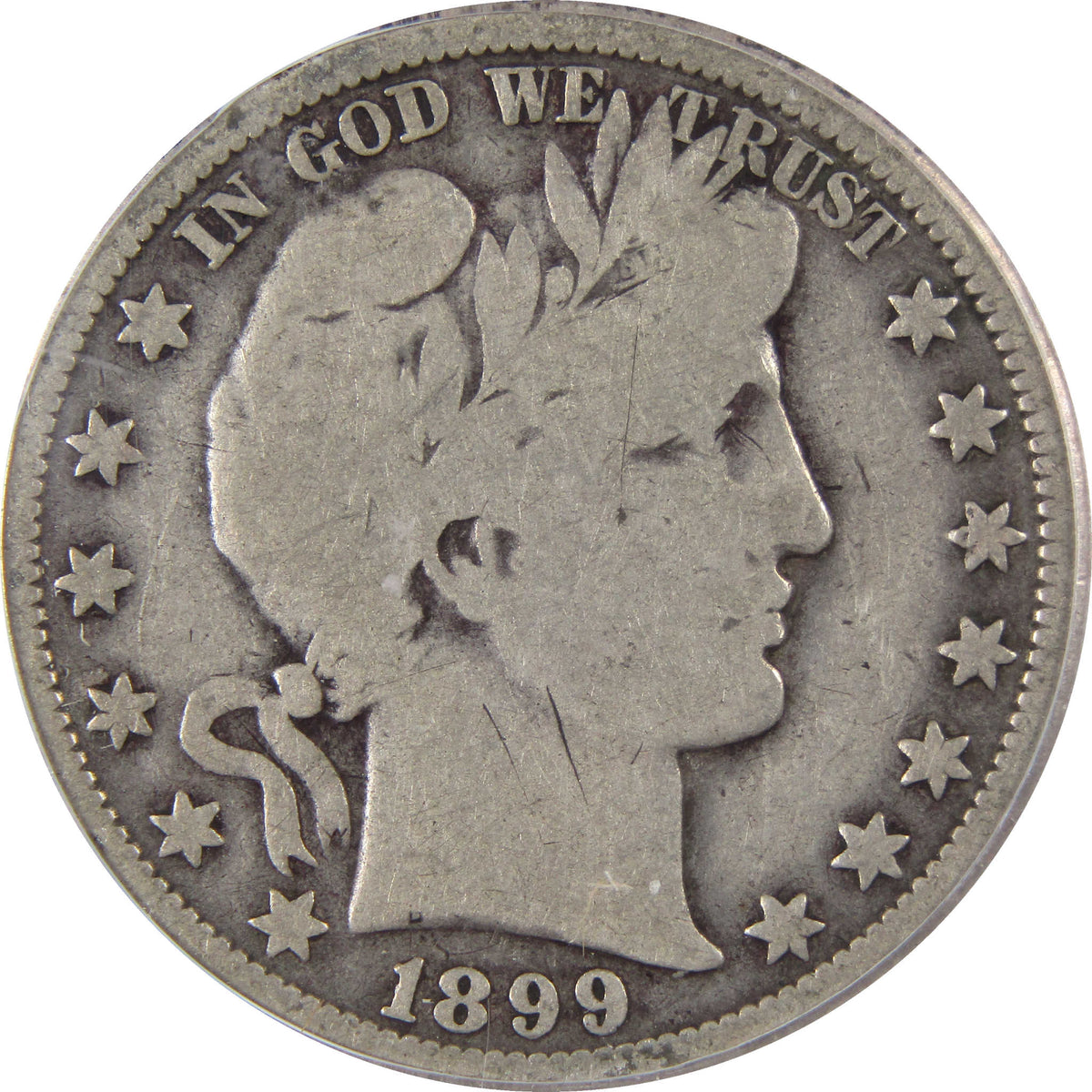 1899 O Barber Silver Half Dollar VG 8 ICG 50c Coin SKU:I29127