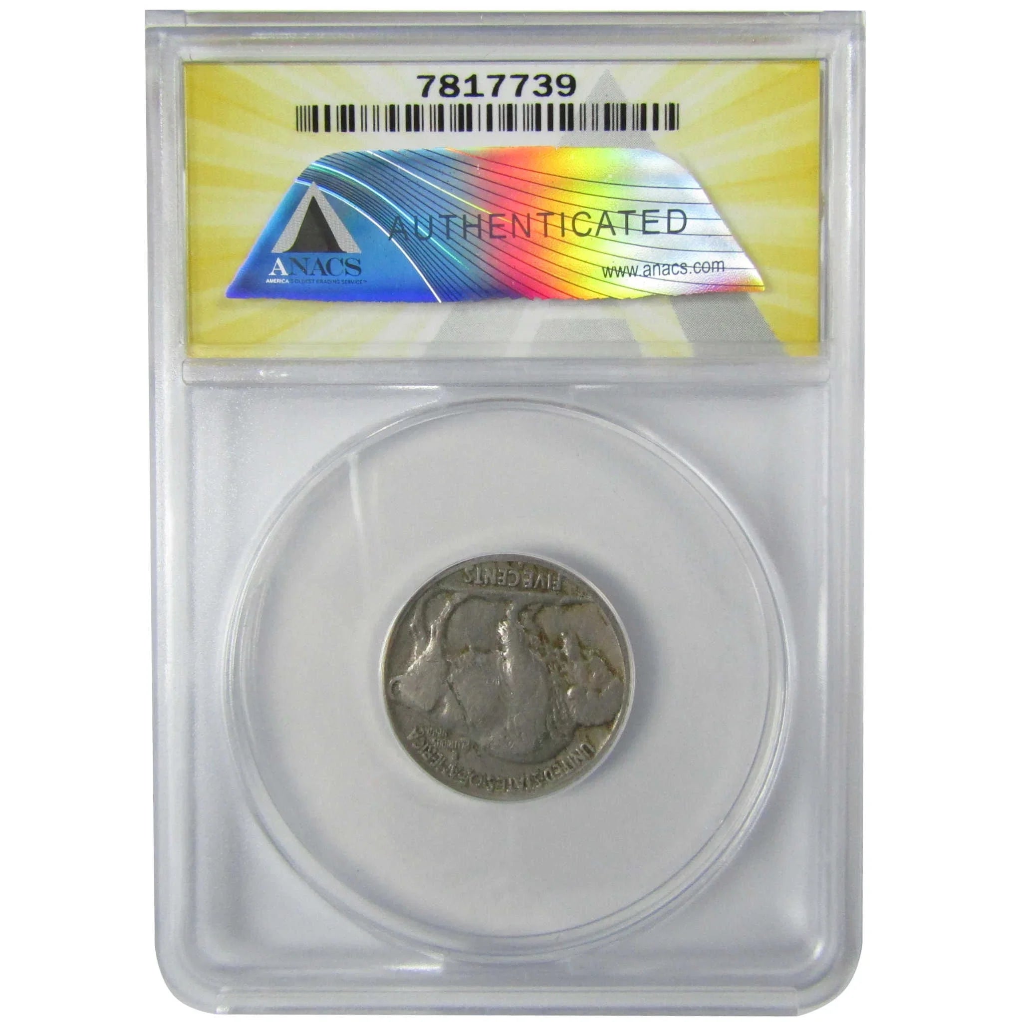 1921 S Indian Head Buffalo Nickel F 12 Details ANACS 5c Coin SKU:CP762