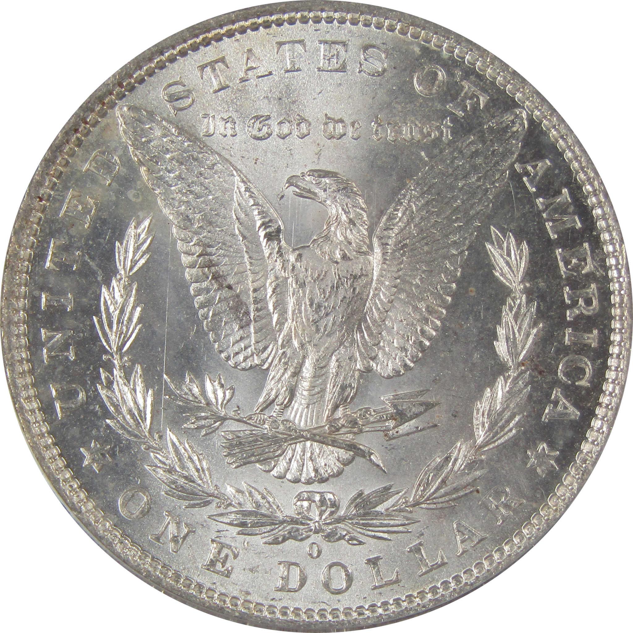 1882 O Morgan Dollar MS 63 ANACS Silver Toned Obverse SKU:CP188