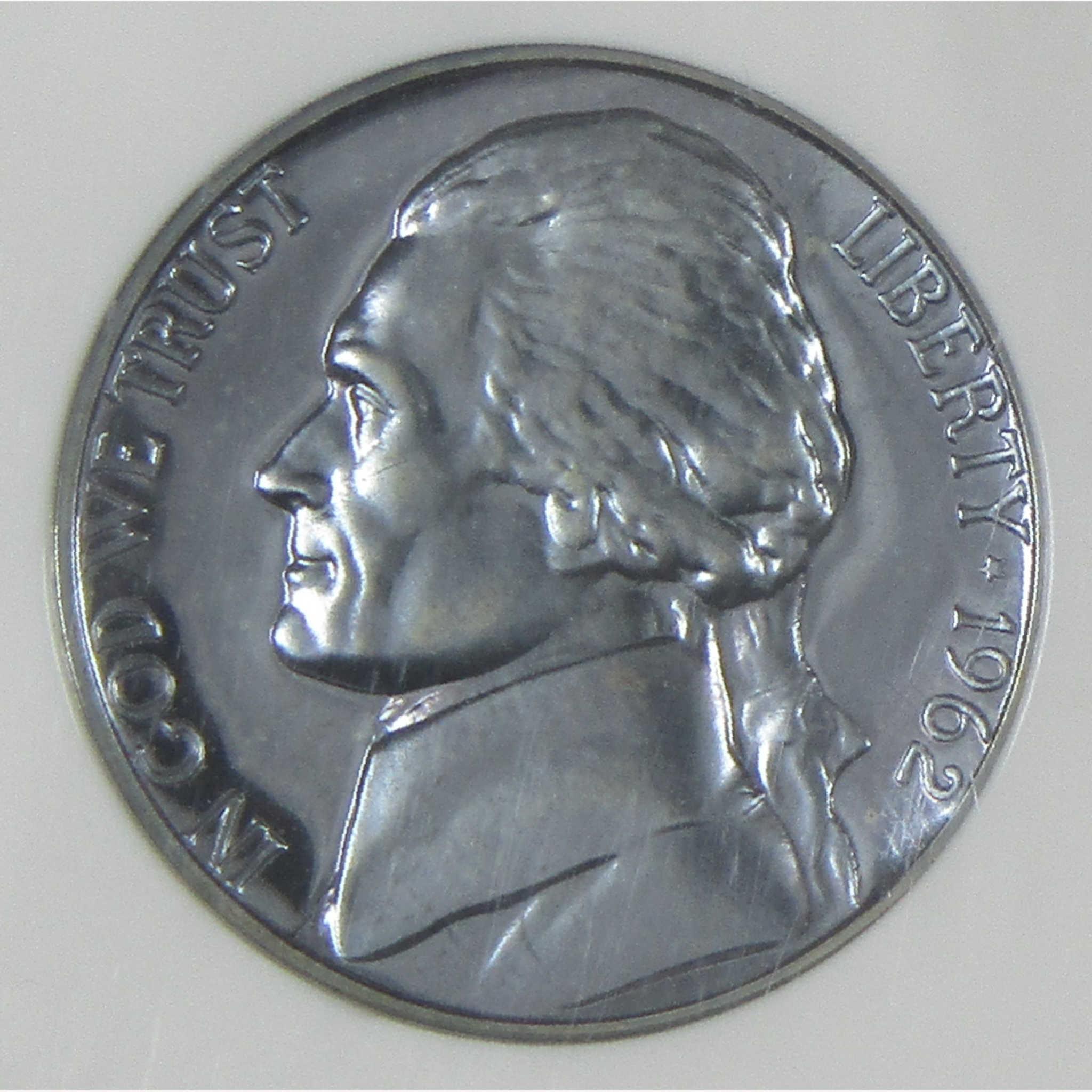 1962 Jefferson Nickel PF 67 NGC Proof 5c Coin SKU:I26435