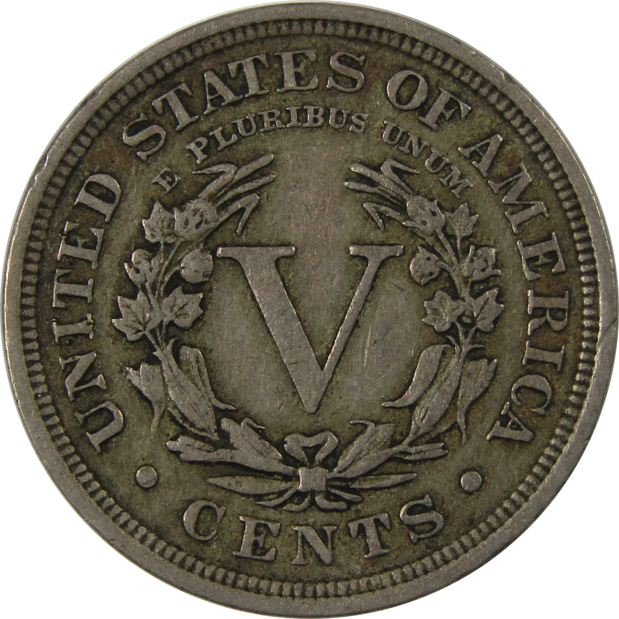 1910 Liberty Head V Nickel XF EF Extremely Fine 5c Coin SKU:I23466