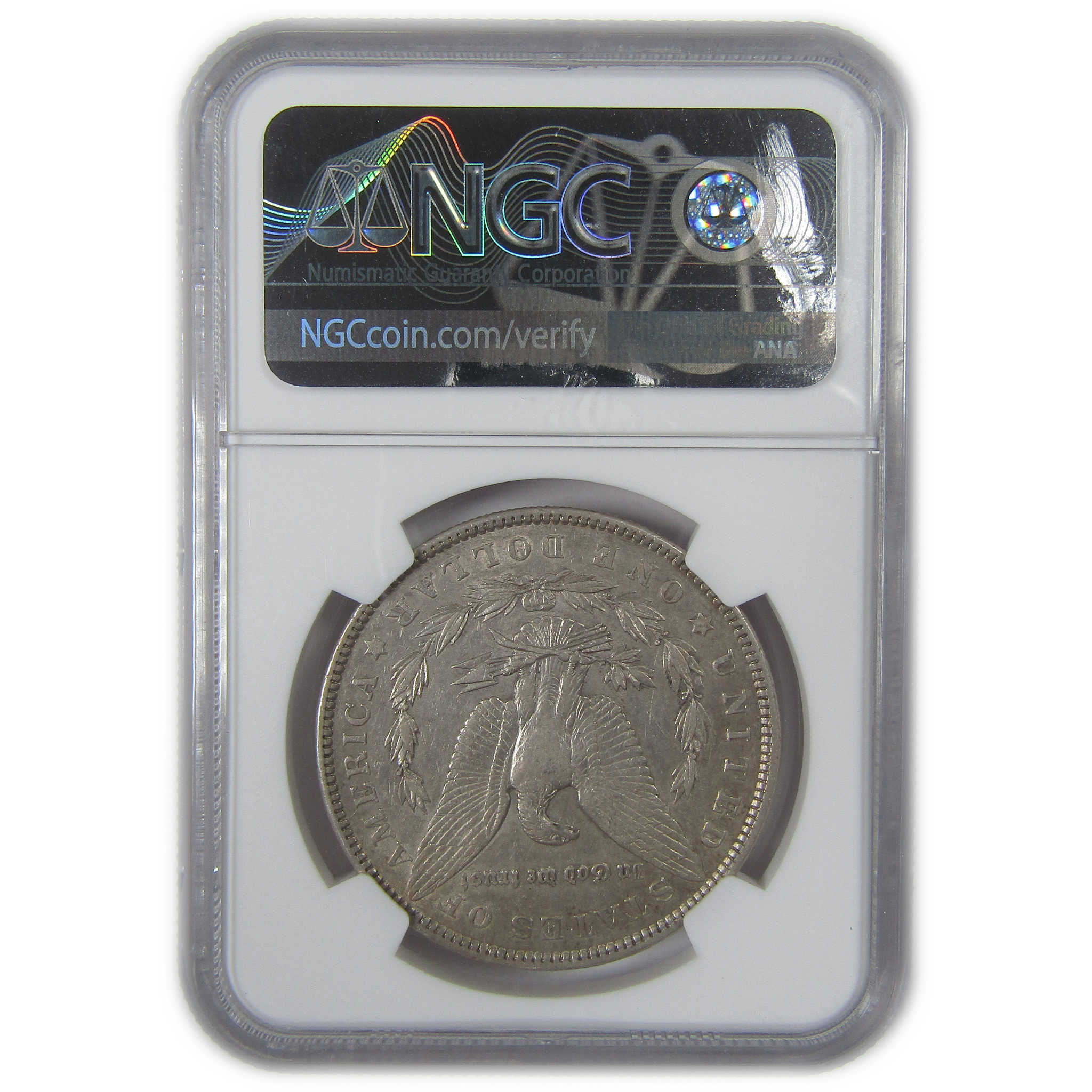 1901 Morgan Dollar AU 53 NGC Silver $1 Coin Collectible SKU:I23608 - Morgan coin - Morgan silver dollar - Morgan silver dollar for sale - Profile Coins & Collectibles