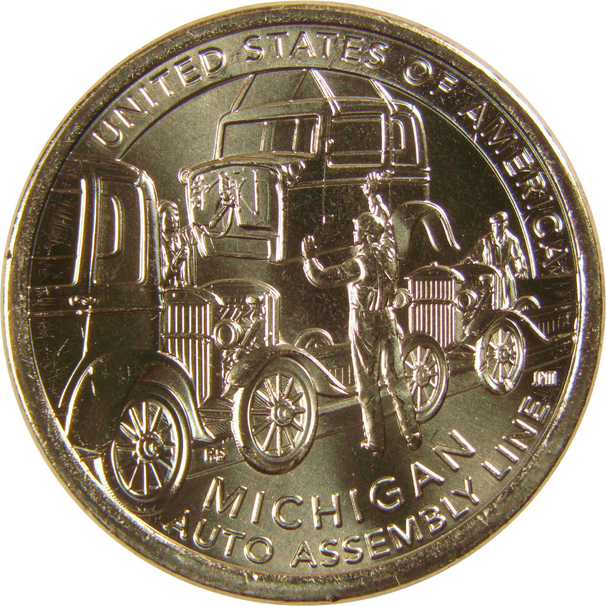 2025 P Michigan Auto Assembly Line American Innovation $1 Uncirculated