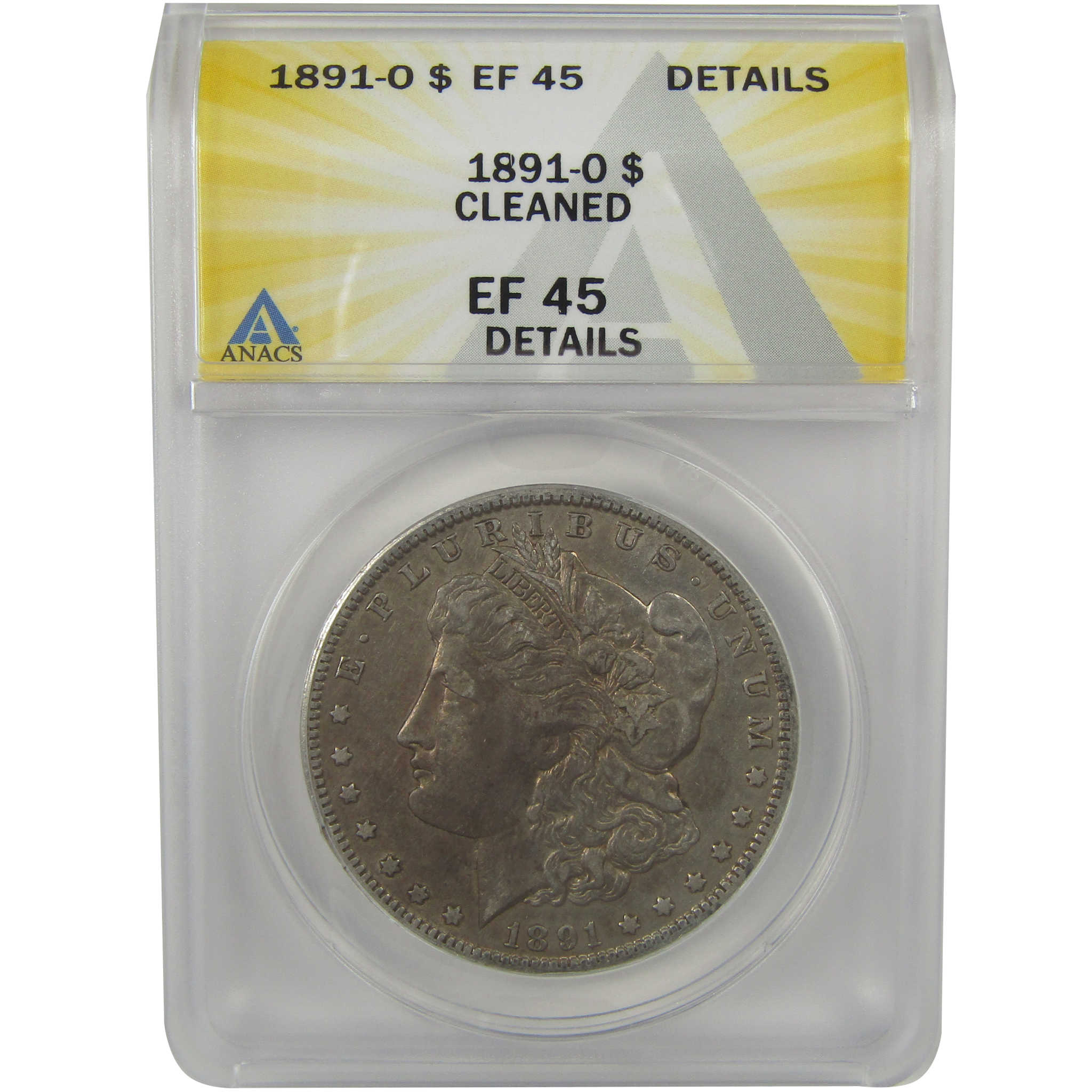 1891 O Morgan Dollar EF 45 Details ANACS Silver $1 Coin SKU:I22366 - Morgan coin - Morgan silver dollar - Morgan silver dollar for sale - Profile Coins & Collectibles