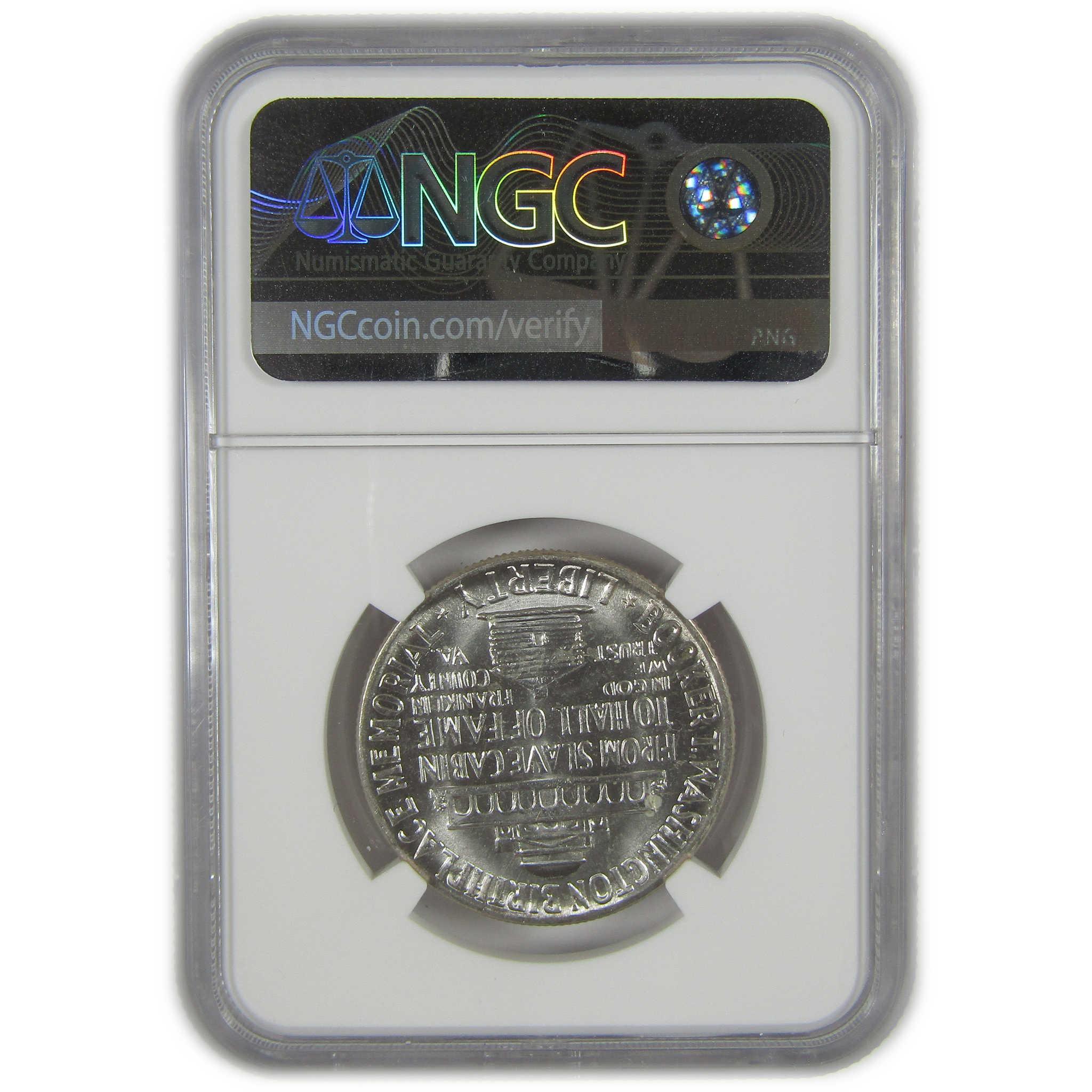 1951 Booker T Washington Commemorative Silver Half Dollar MS 64 NGC