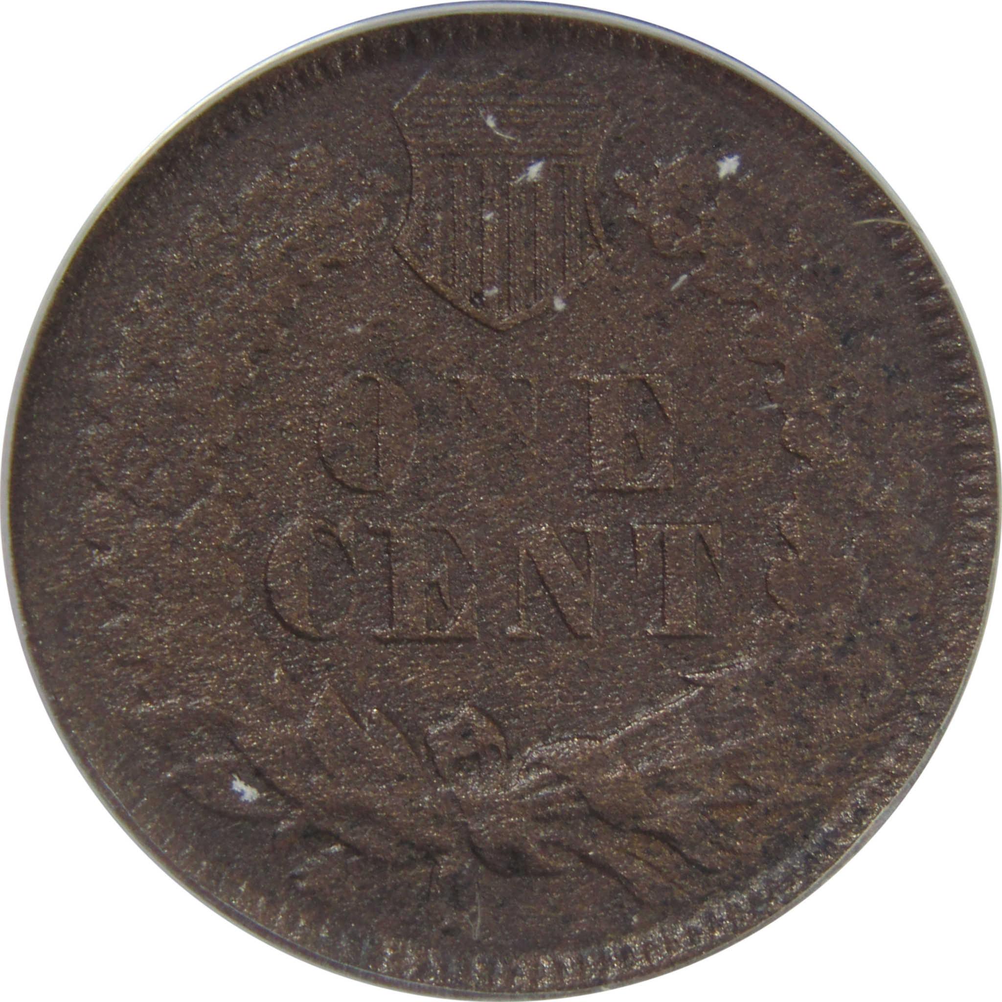 1864 L Indian Head Cent EF 40 Details ANACS Rotated Dies SKU:CPC1178