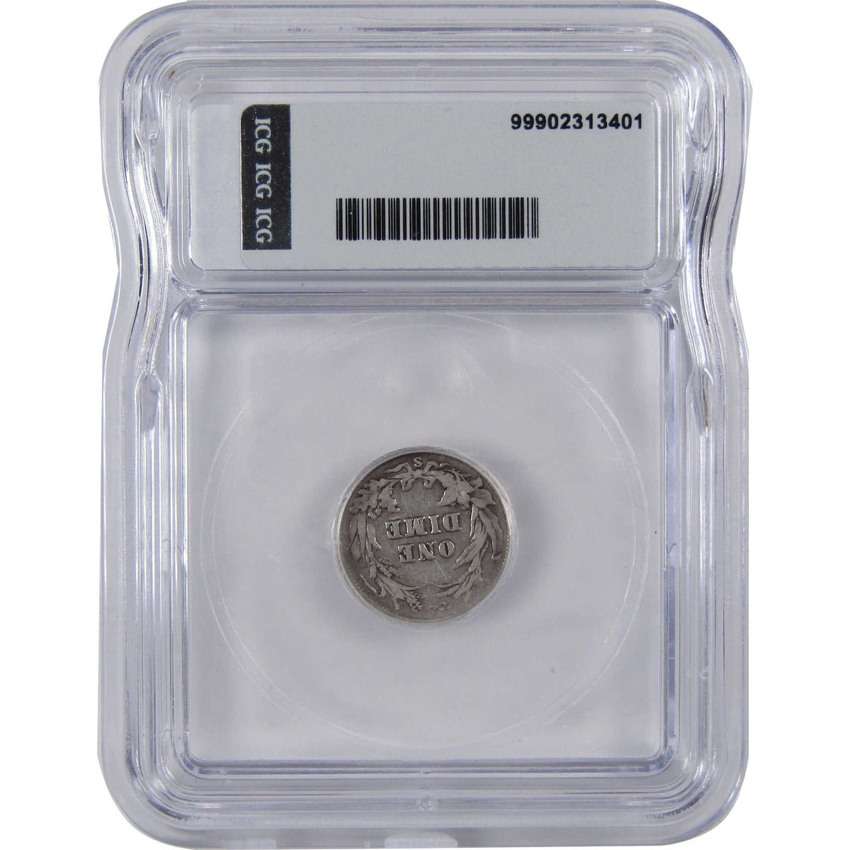1901 S Barber Silver Dime VG 8 ICG 10c Coin Collectible SKU:I29080