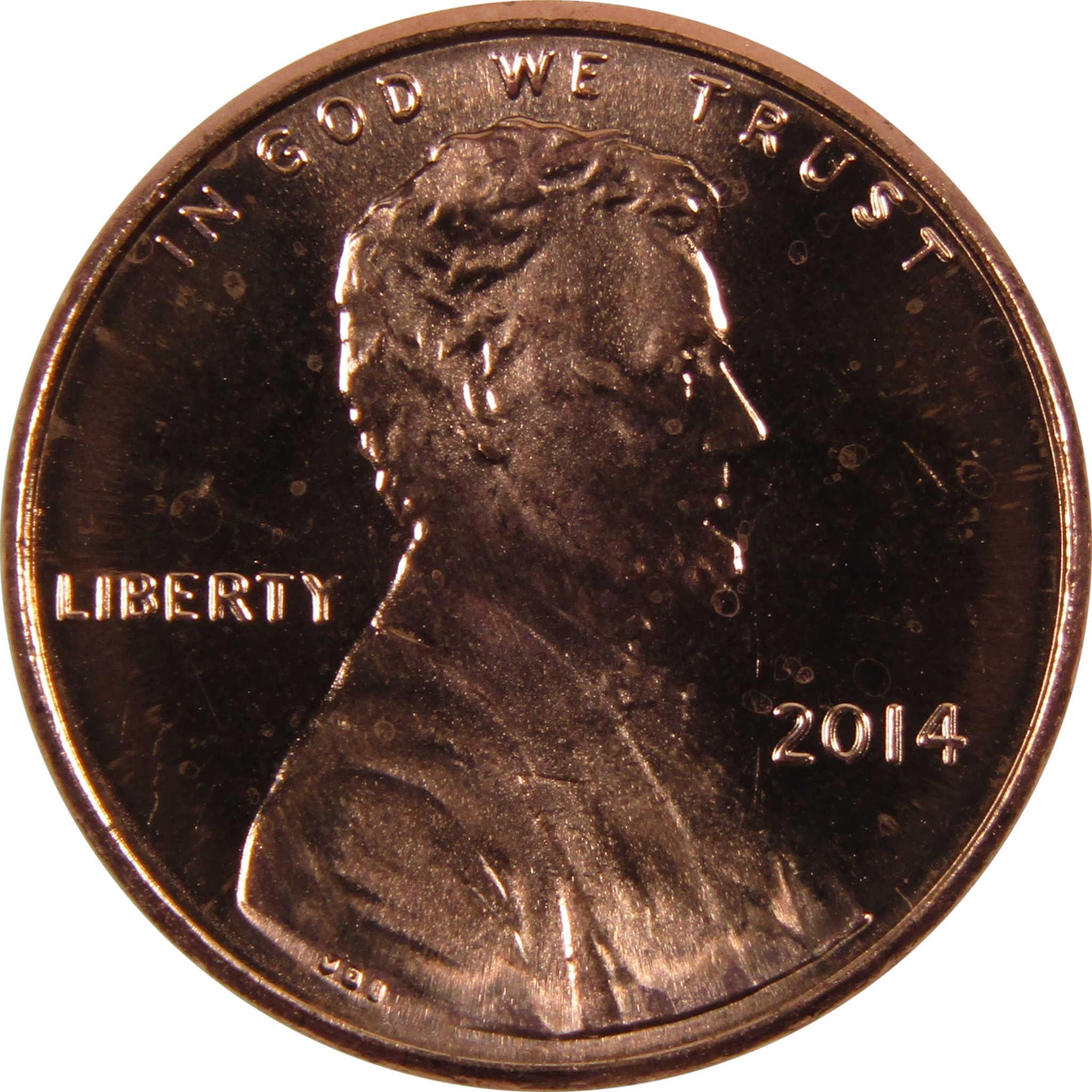 2014 Lincoln Shield Cent BU Uncirculated Penny 1c Coin