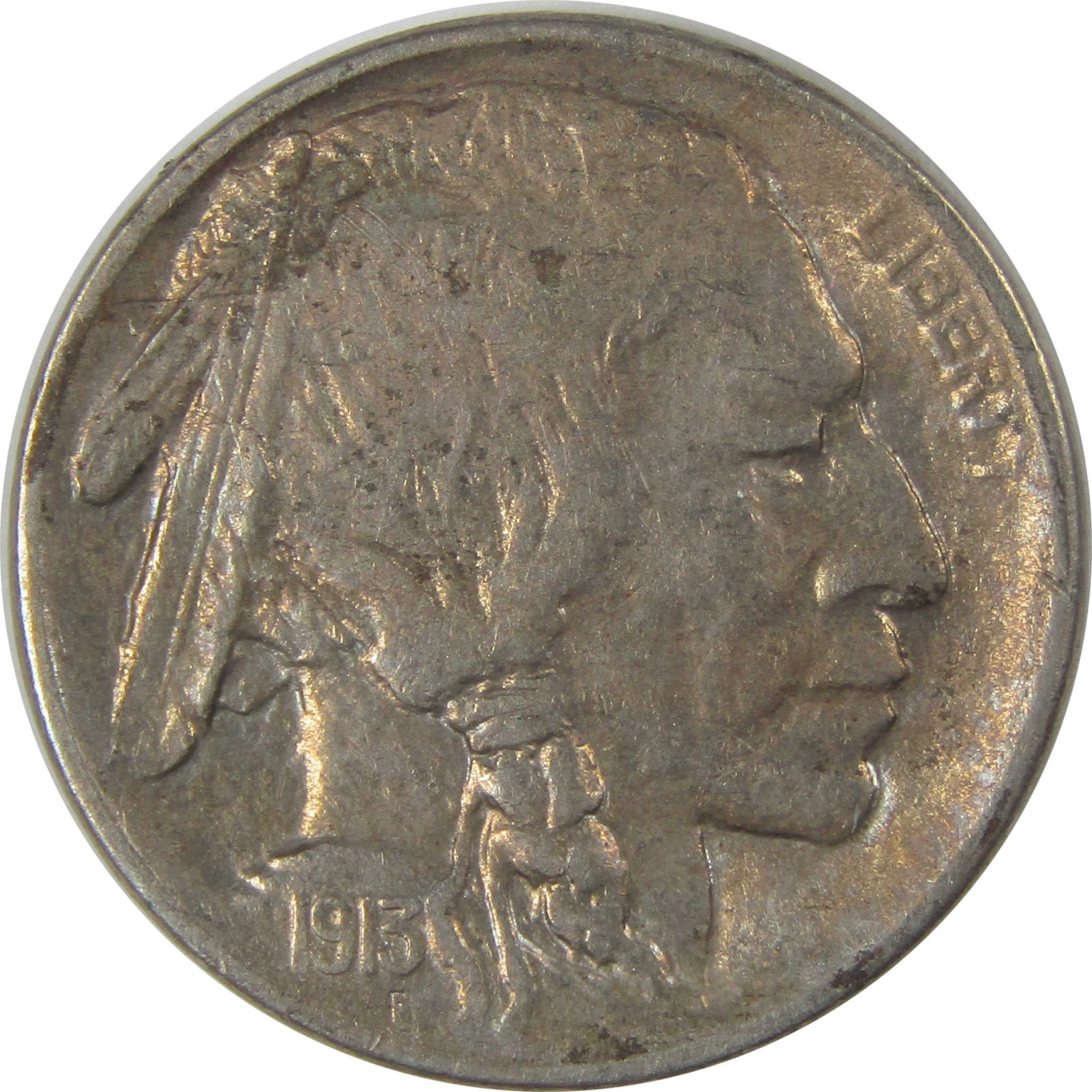 1913 S Type 1 Buffalo Nickel VF Very Fine Details 5c Coin SKU:I22889
