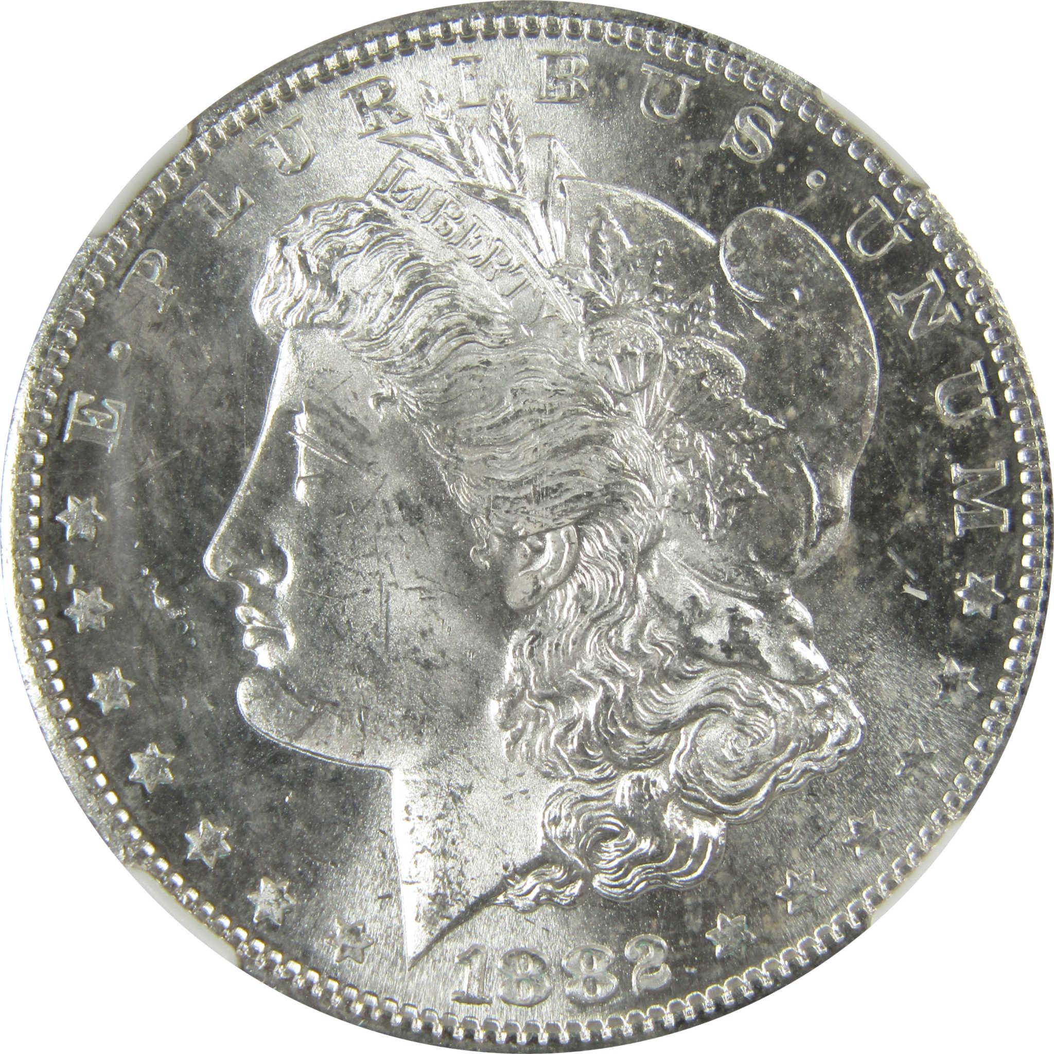 1882 S Morgan Silver Dollar MS 64 NGC Uncirculated $1 Coin SKU:CP452 - Morgan coin - Morgan silver dollar - Morgan silver dollar for sale - Profile Coins & Collectibles