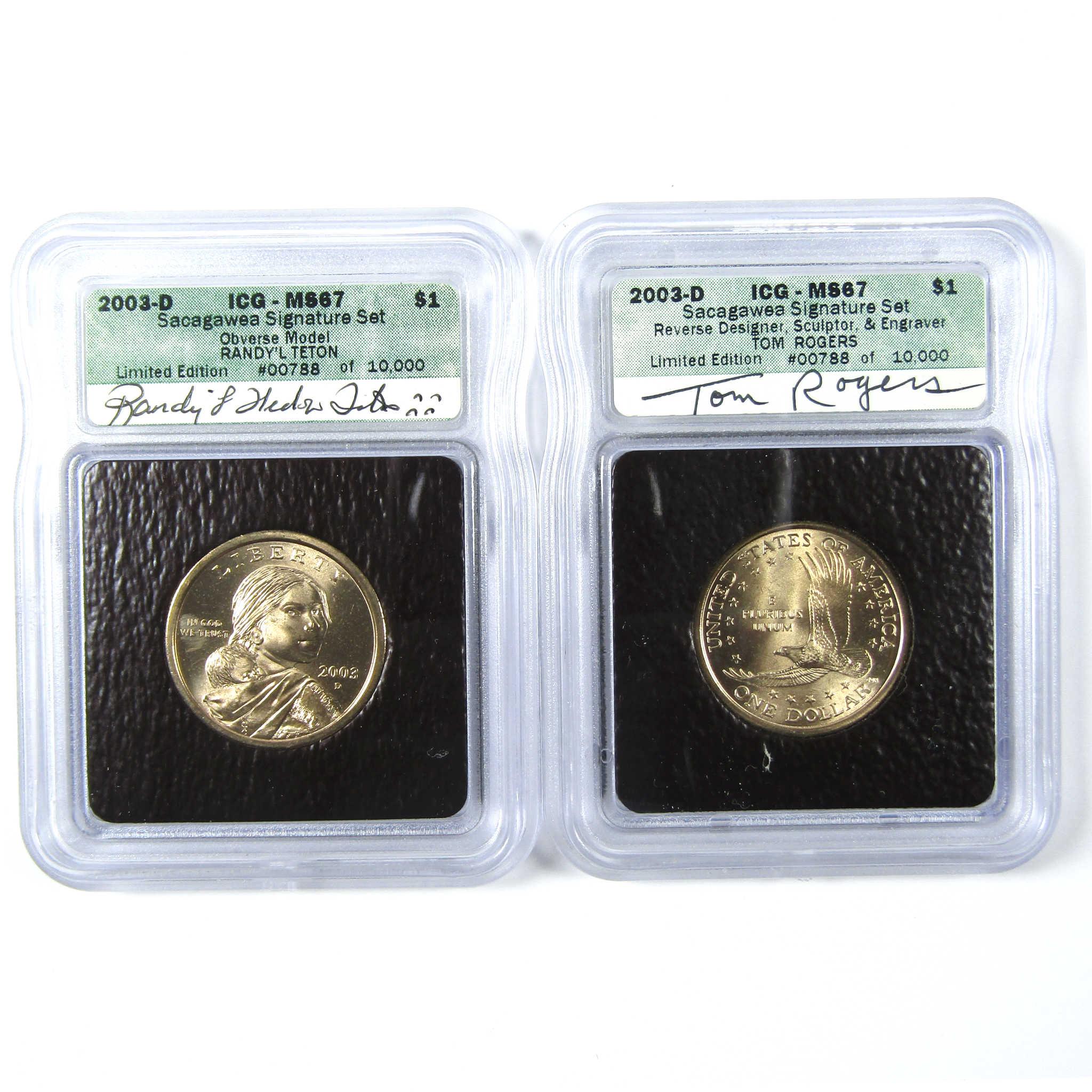 2003 Sacagawea Signature 6 Piece Dollar Set ICG SKU:CPC6597