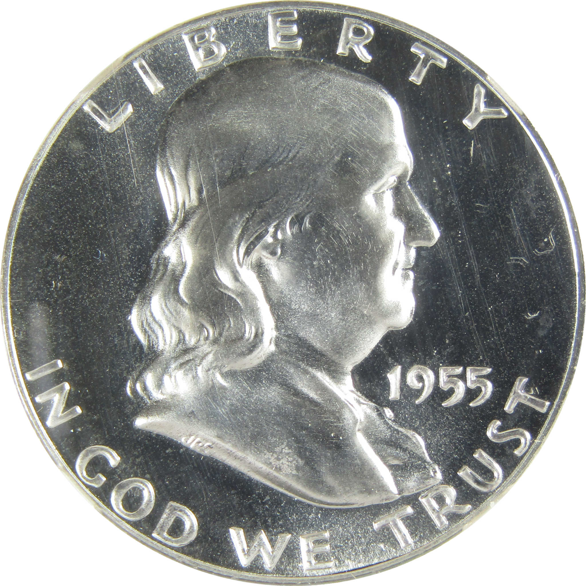 1955 Franklin Silver Half Dollar PF 68 NGC Proof 50c Coin SKU:I27407