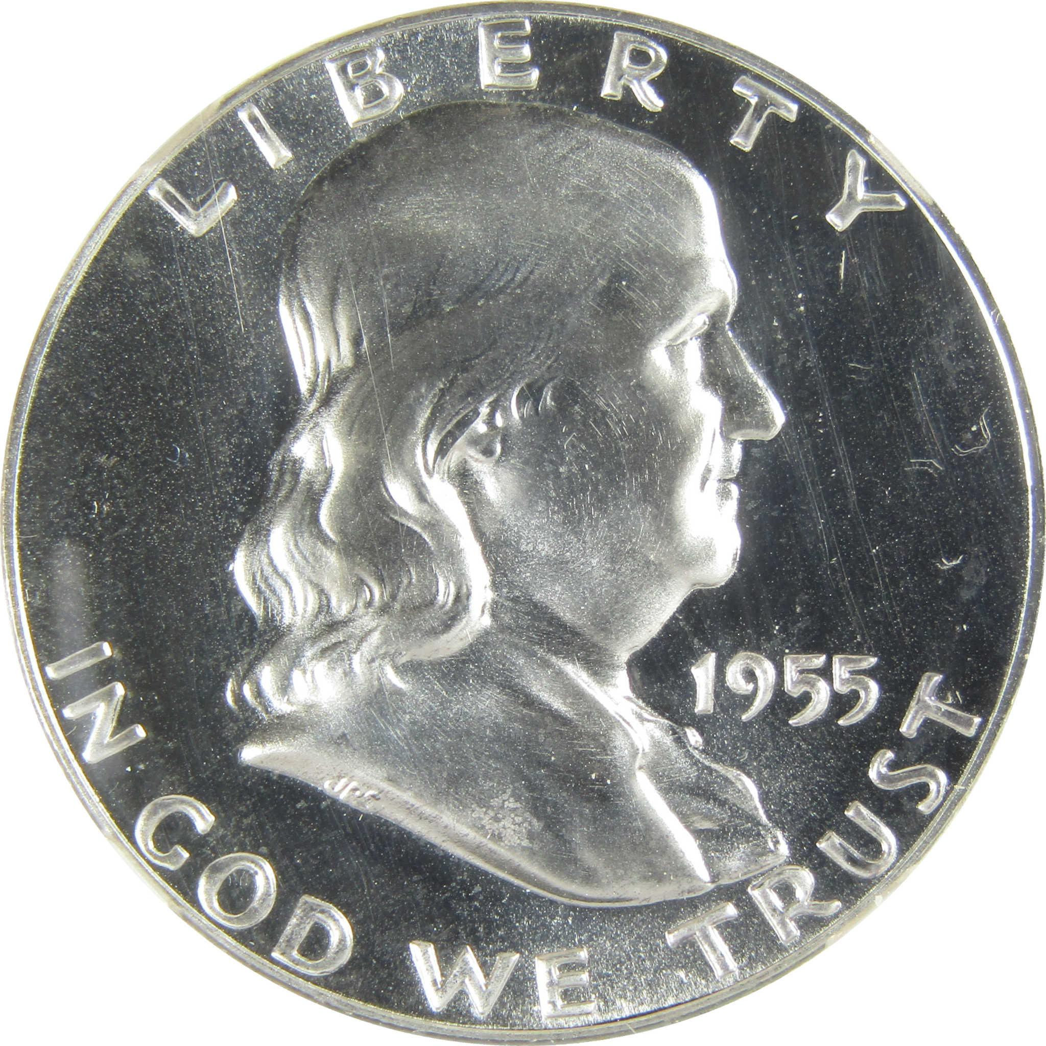 1955 Franklin Silver Half Dollar PF 68 NGC Proof 50c Coin SKU:I27407