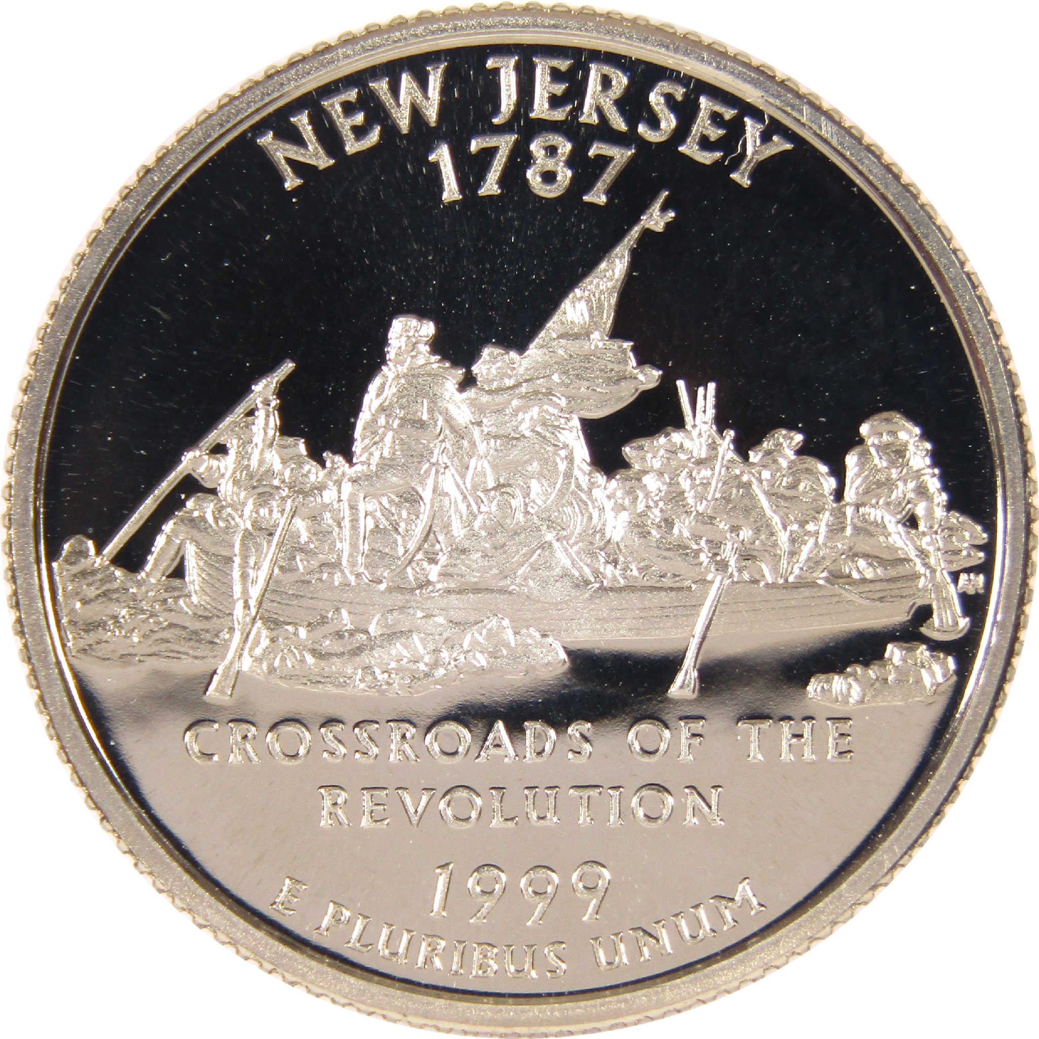 1999 S New Jersey State Quarter Clad 25c Proof Coin