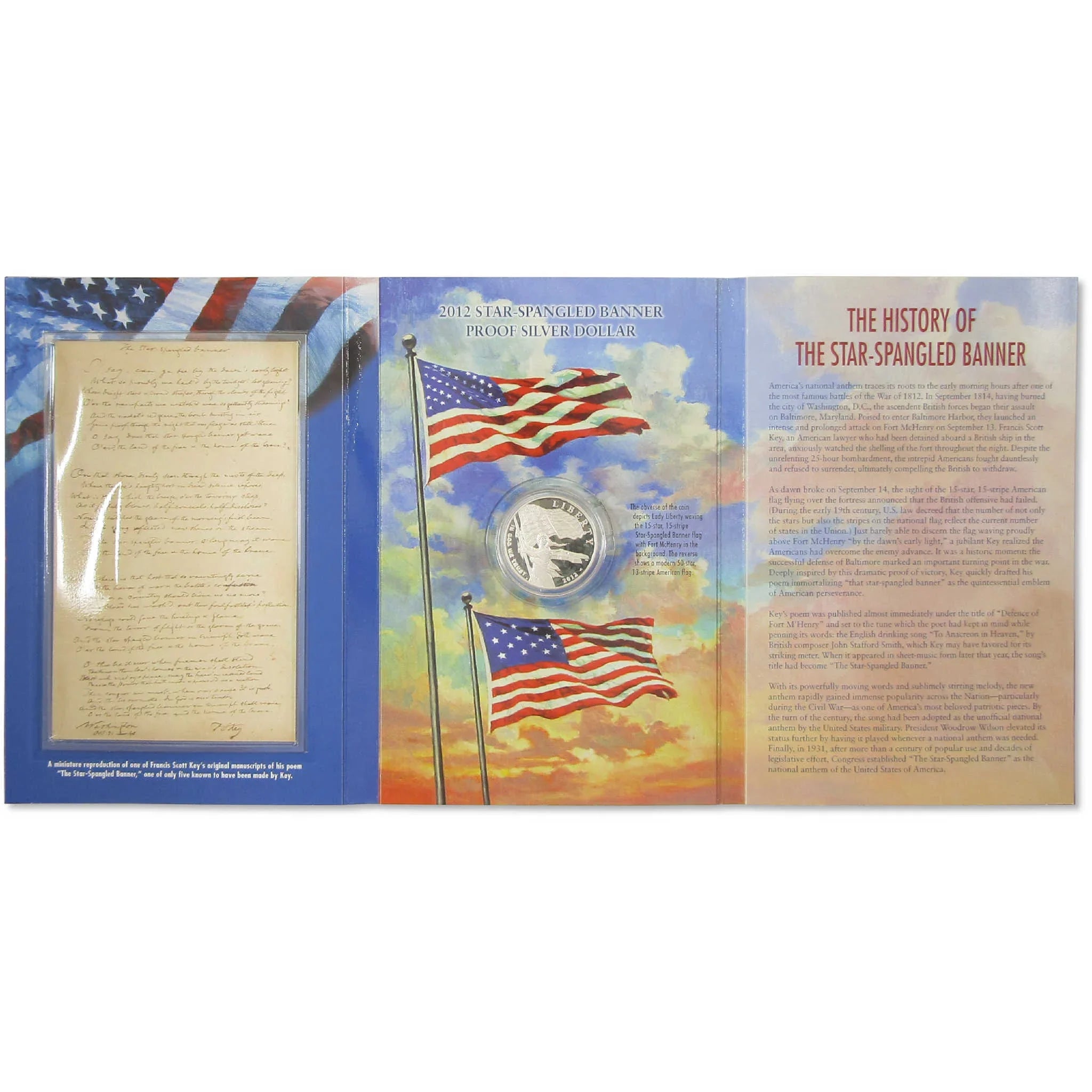 2012 Star-Spangled Banner Bicentennial Silver Dollar Set SKU:I10817