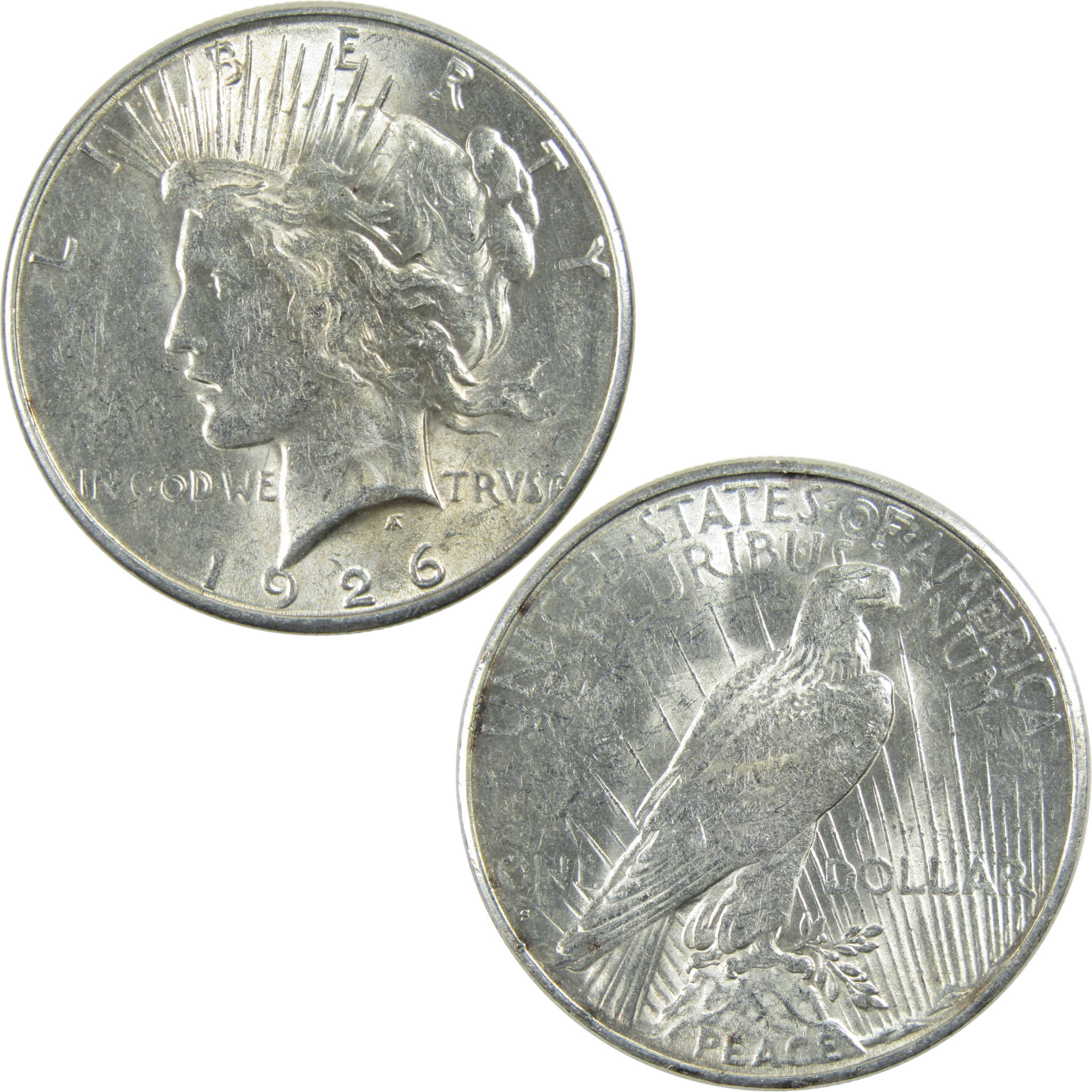 1926 S Peace Dollar AU About Uncirculated Silver $1 Coin SKU:I12840