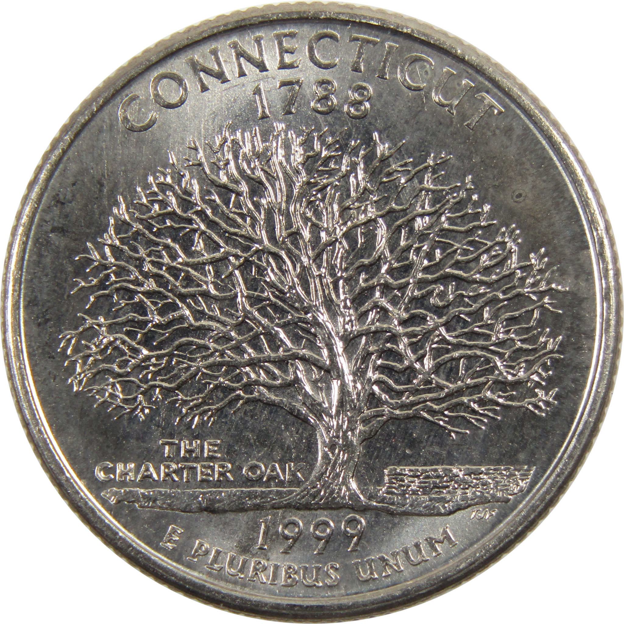 1999 D Connecticut State Quarter BU Uncirculated Clad 25c Coin