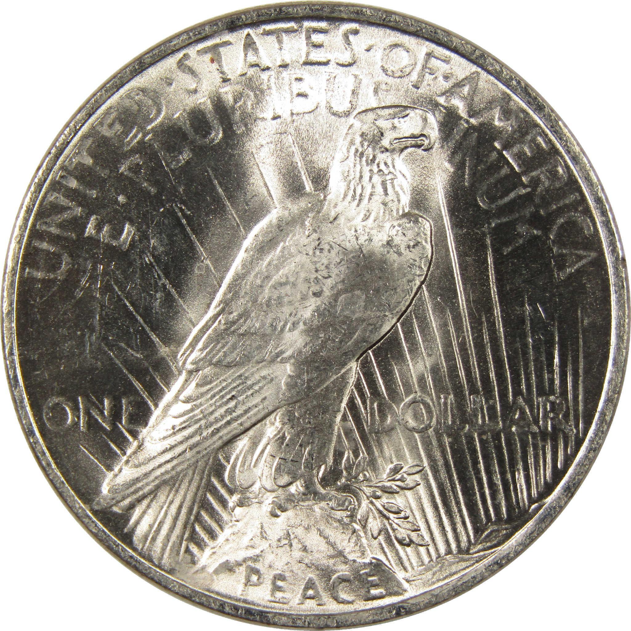1922 Peace Dollar BU Choice Uncirculated Silver $1 Coin