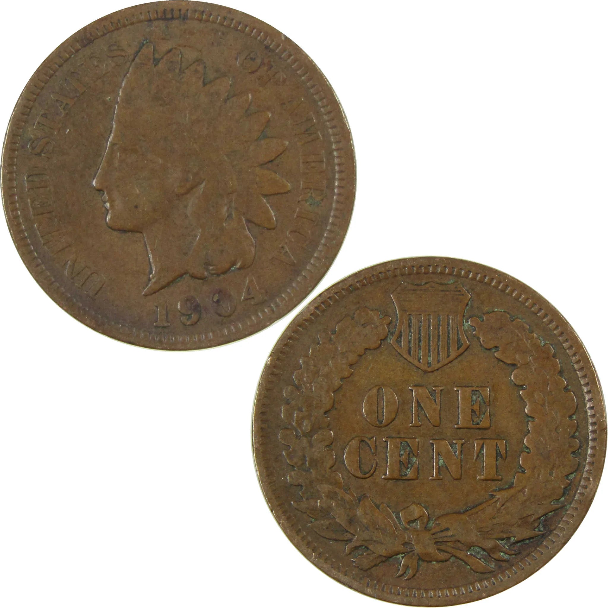 1904 Indian Head Cent G Good Penny 1c Coin SKU:I27059