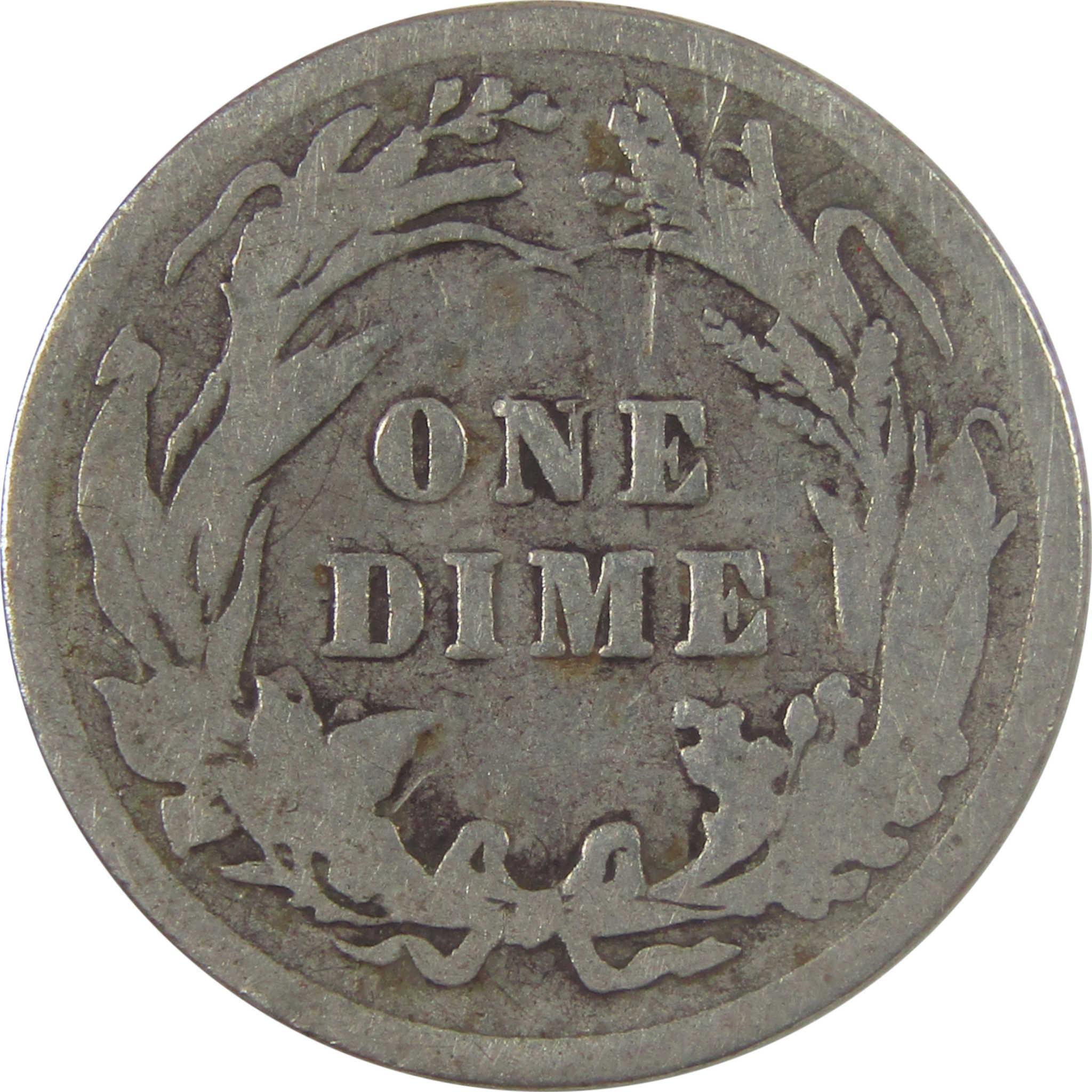 1907 Barber Silver Dime G Good 10c Coin SKU:I25146