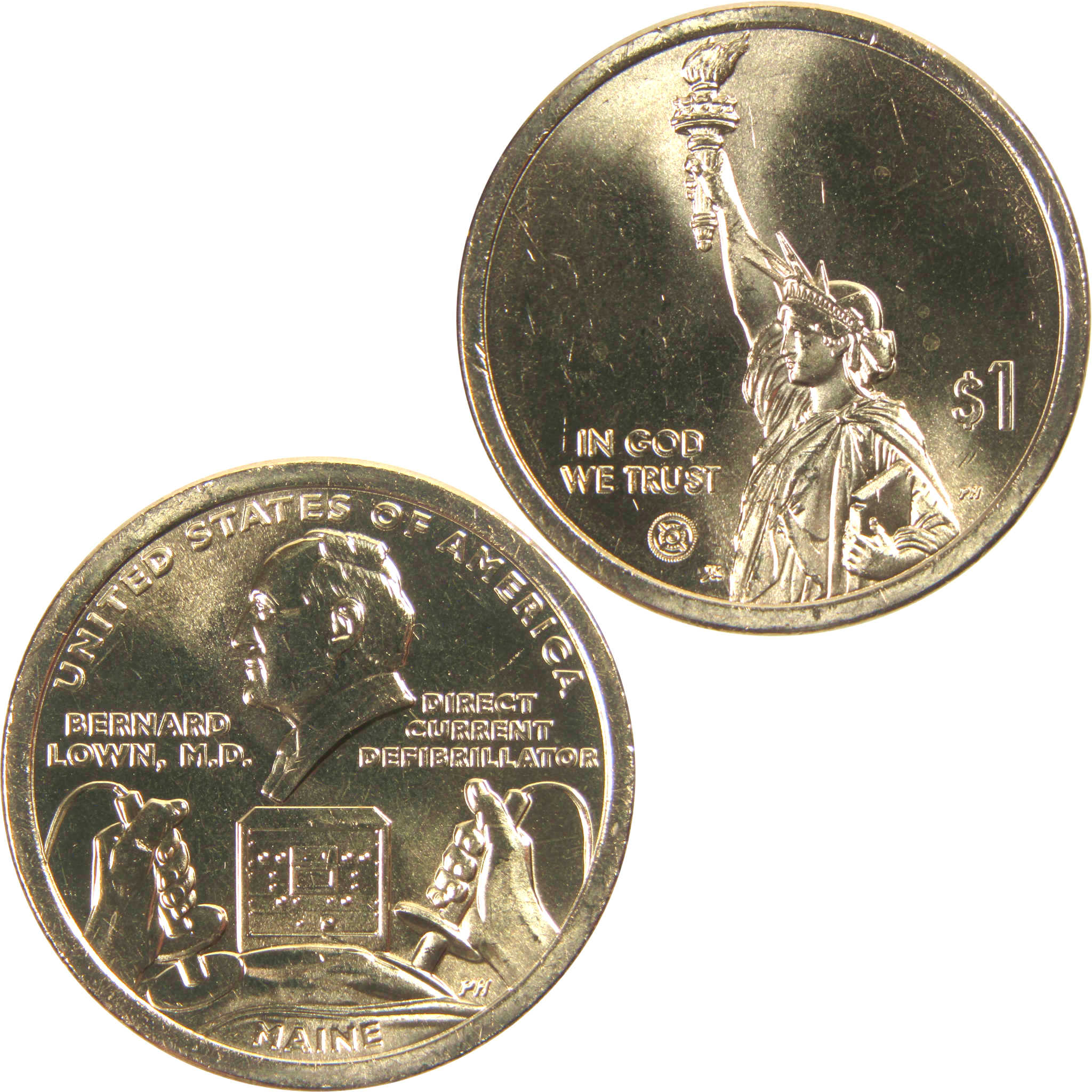 2024 D Direct Current Defibrillator Innovation Dollar Uncirculated $1