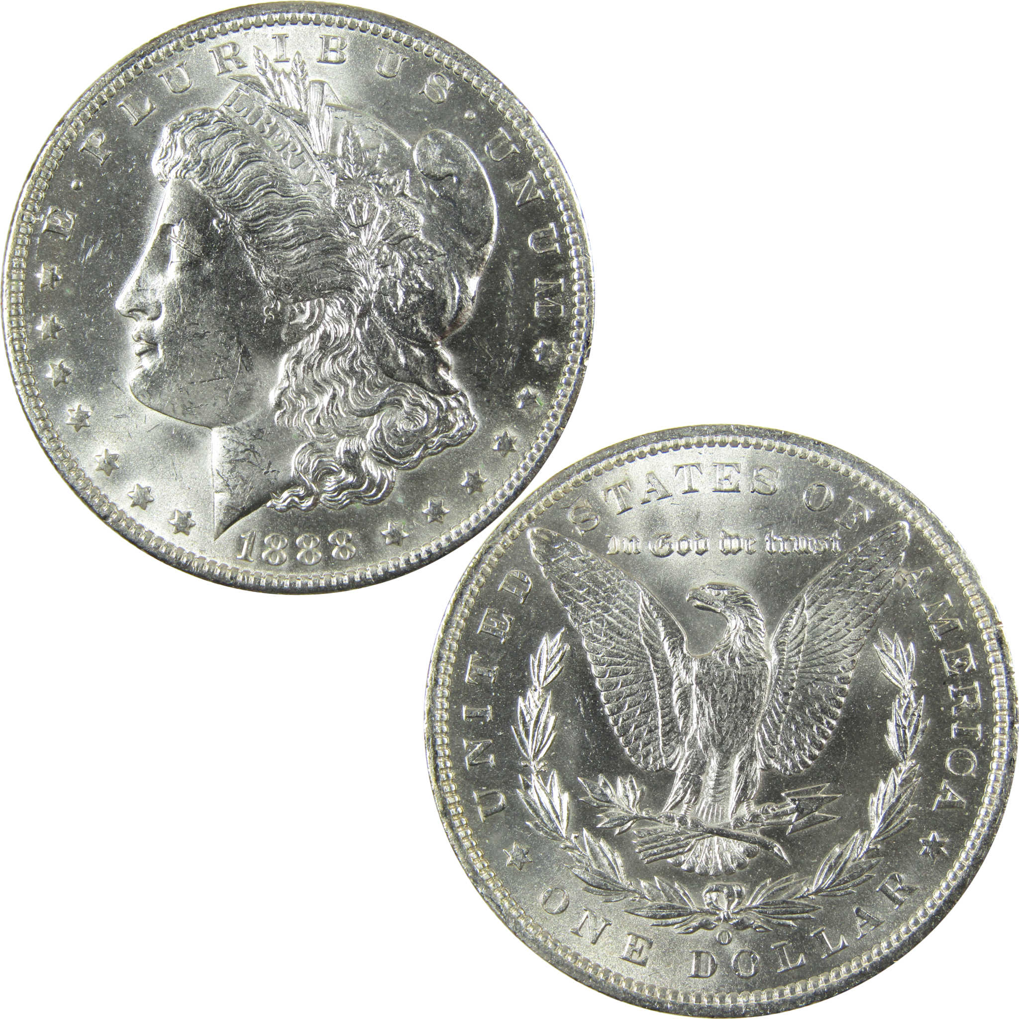 1888 O Morgan Silver Dollar Uncirculated Mint State $1 Coin SKU:I27081