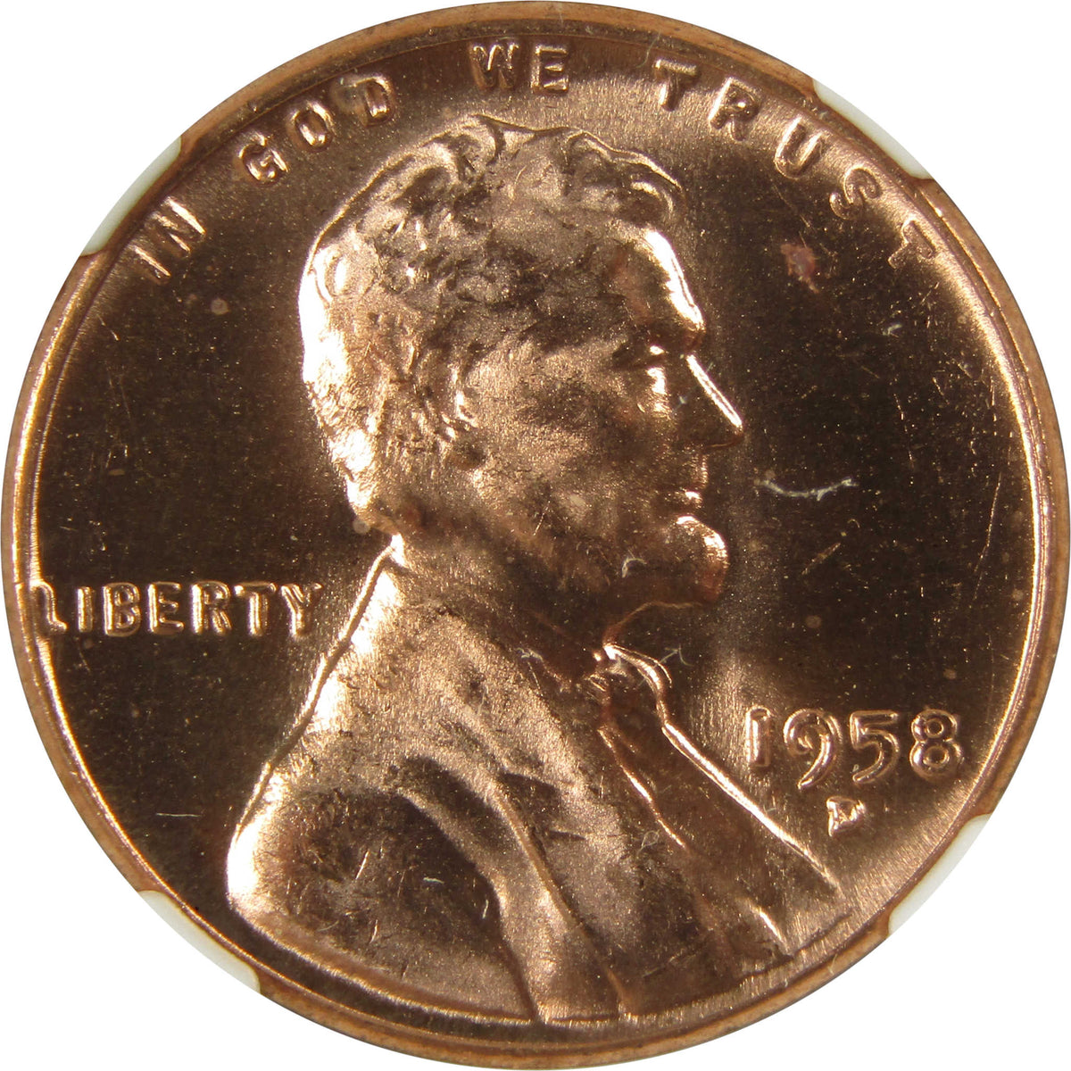 1958 D Lincoln Wheat Cent MS 66 RD NGC Penny 1c Coin SKU:I29501