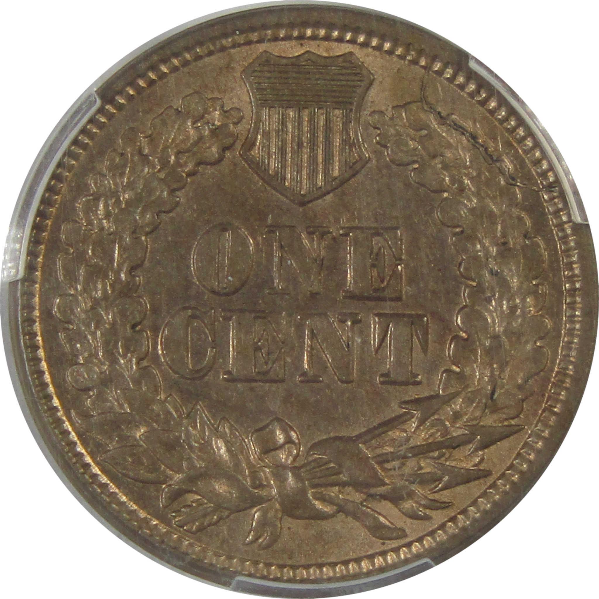 1863 Indian Head Cent MS 62 PCGS Penny Uncirculated 1c Coin SKU:I24254