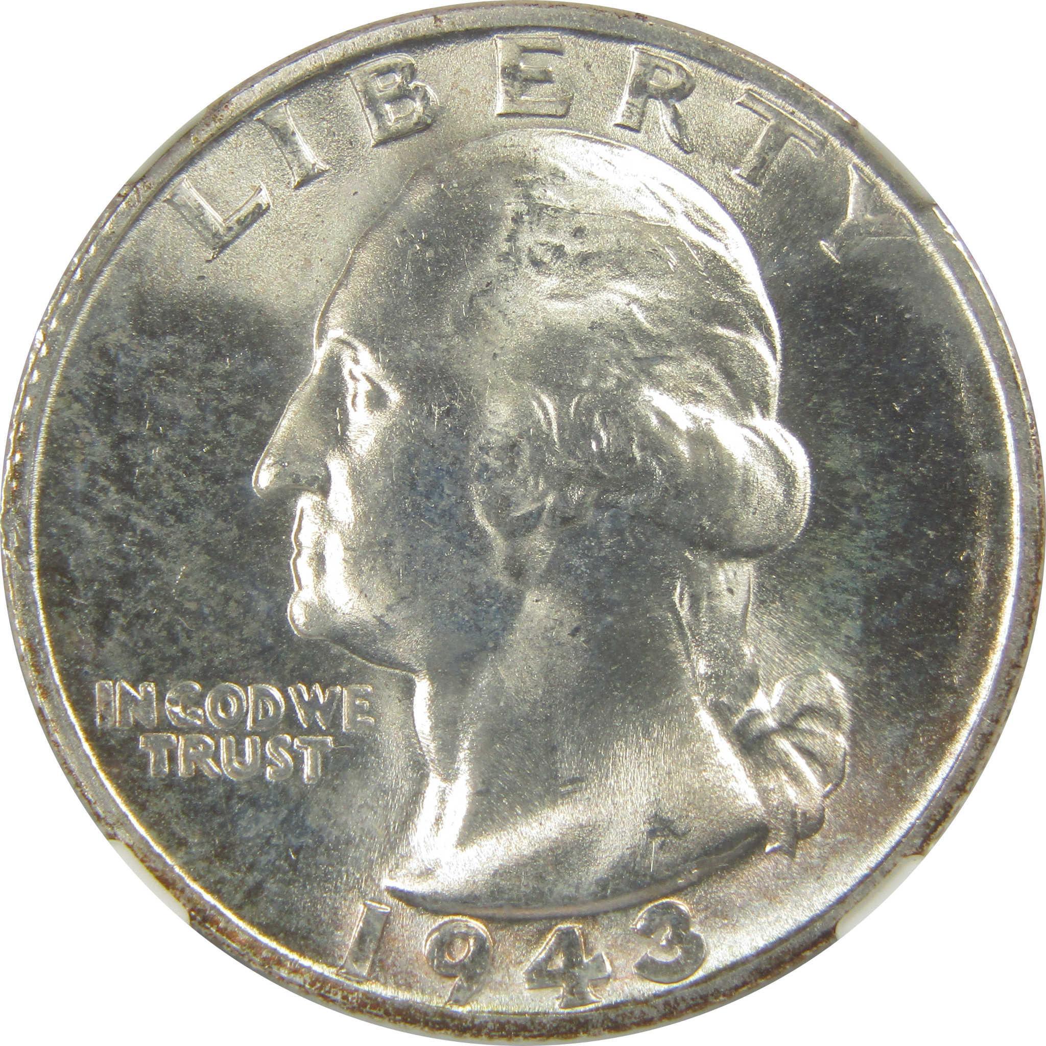 1943 S Washington Quarter MS 66 NGC Silver Bag Fragment SKU:I20494