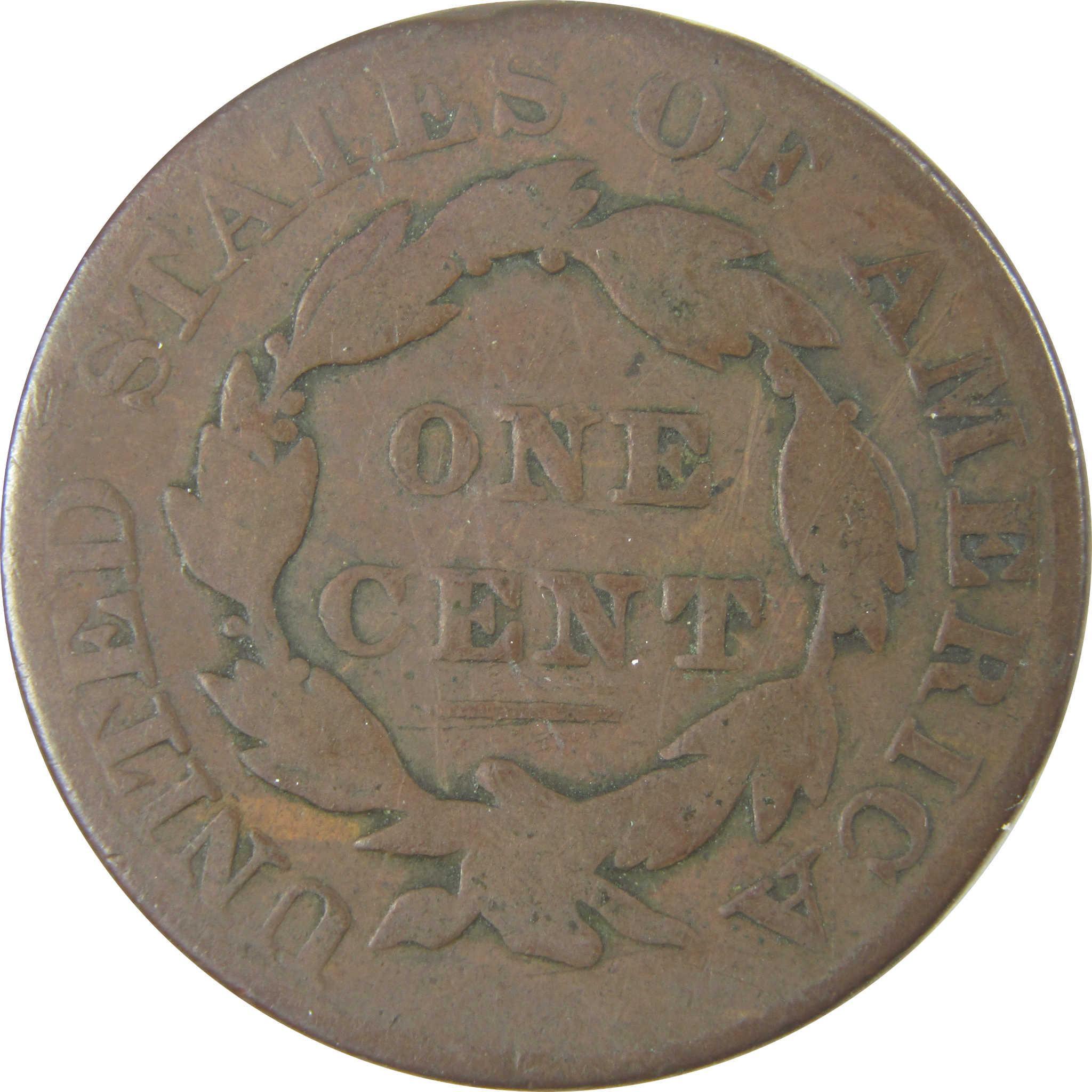 1829 Large Letters Coronet Head Large Cent VG Very Good SKU:I19286