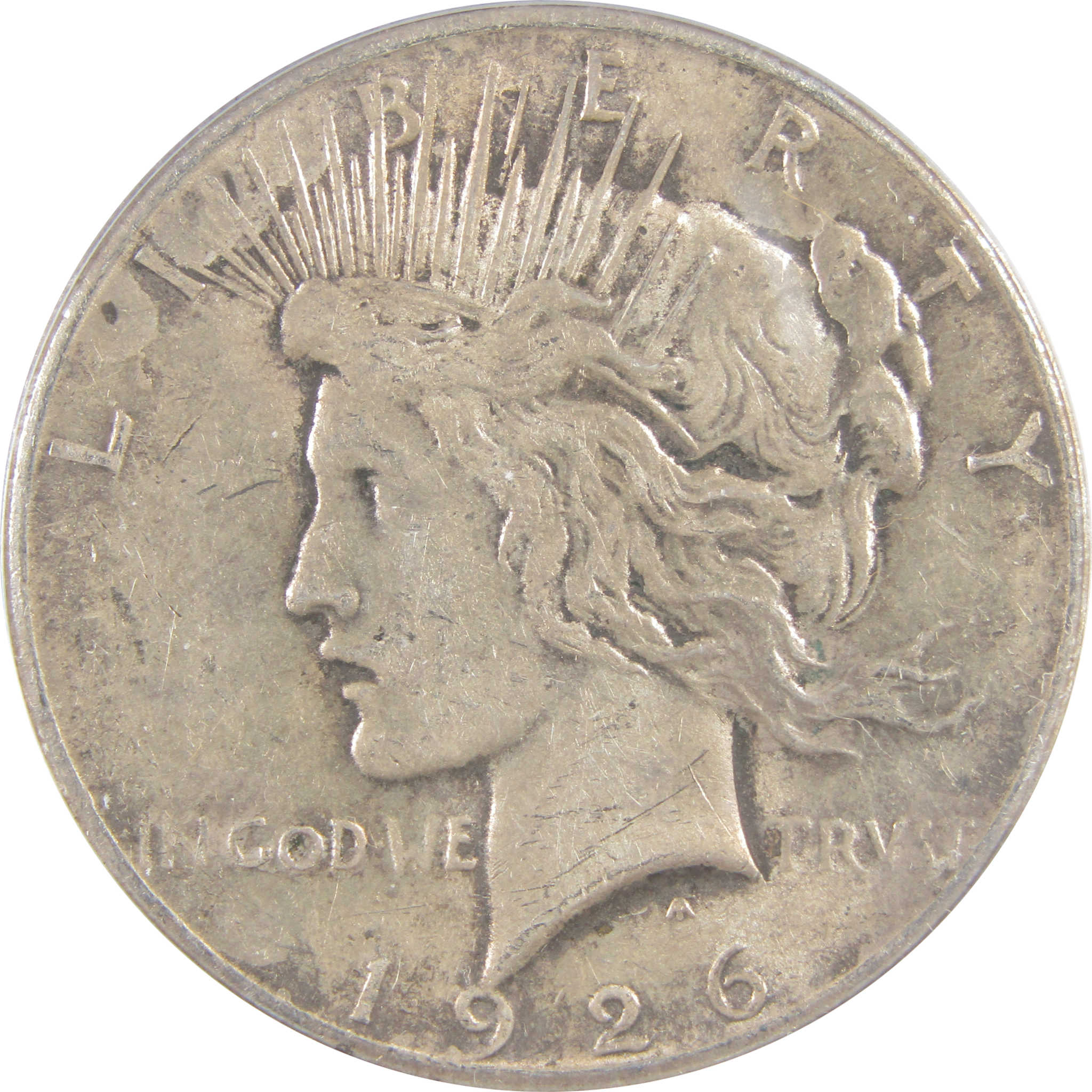 1926 Peace Dollar AU 58 ANACS Silver $1 Coin SKU:I18545