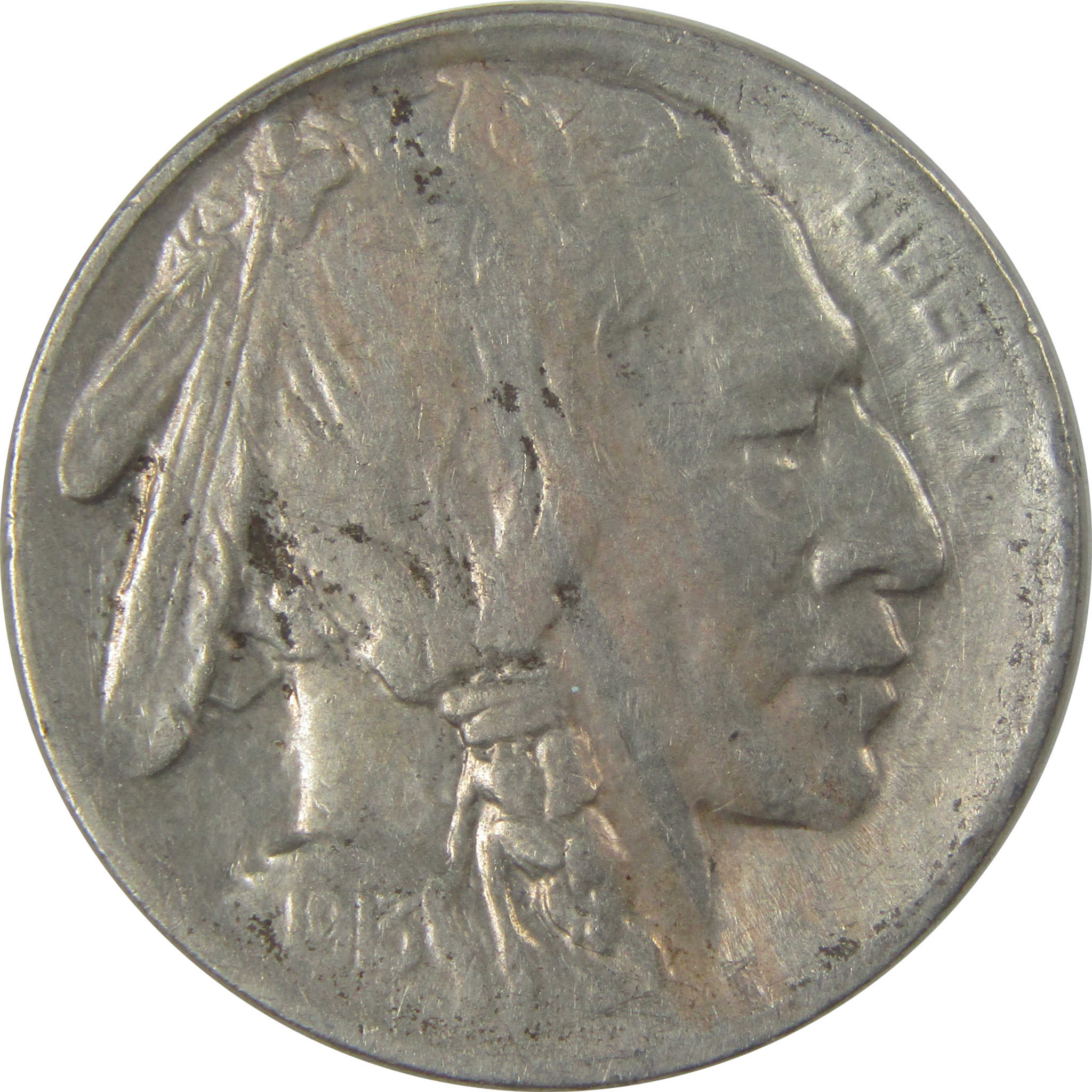 1913 S Type 1 Buffalo Nickel XF EF Extremely Fine SKU:I22828