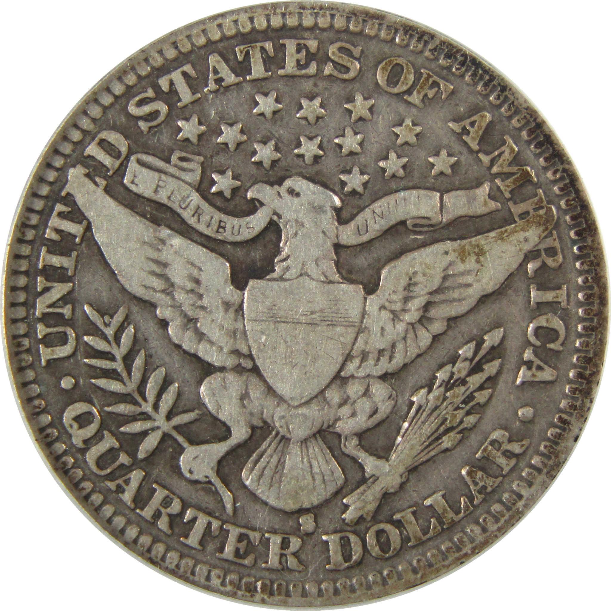 1908 S Barber Silver Quarter VG 8 ANACS 25c Coin SKU:I28045