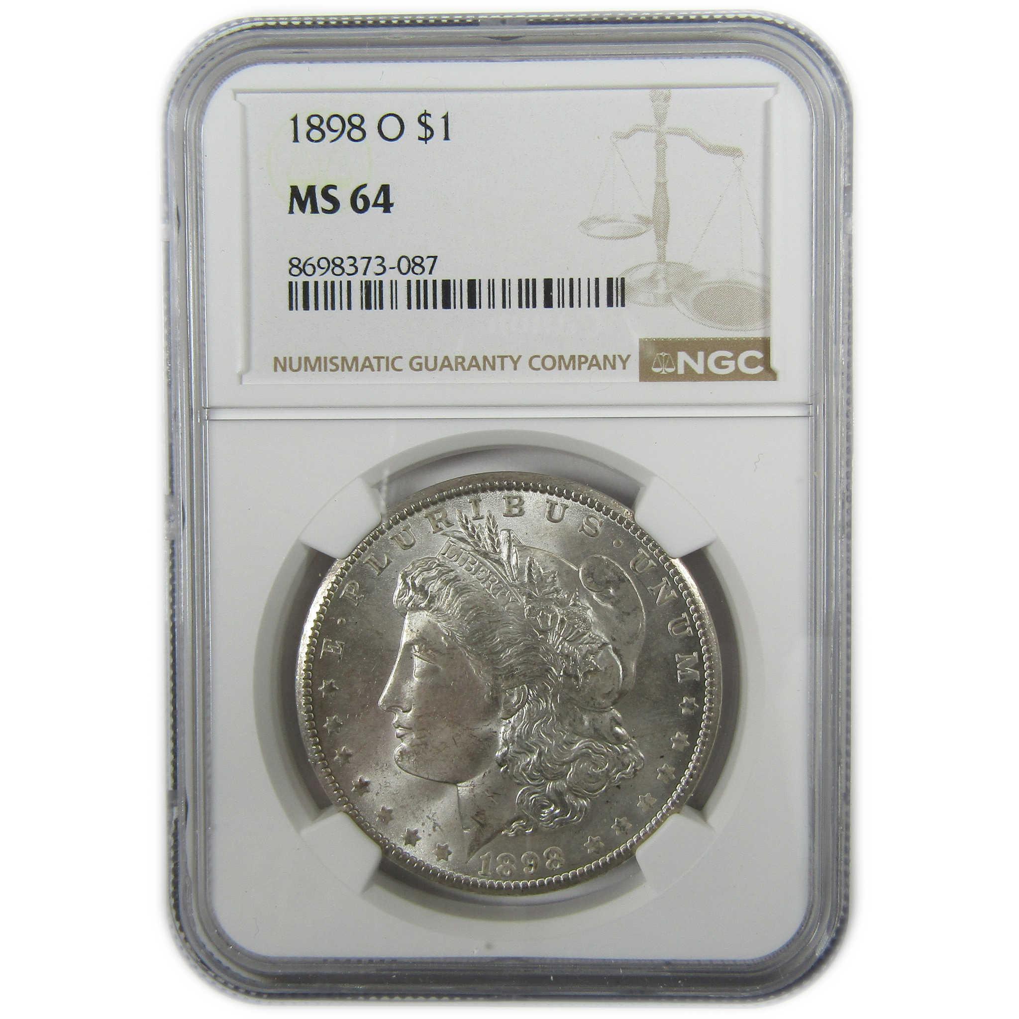 1898 O Morgan Silver Dollar MS 64 NGC Uncirculated $1 Coin SKU:I27906 - Morgan coin - Morgan silver dollar - Morgan silver dollar for sale - Profile Coins & Collectibles