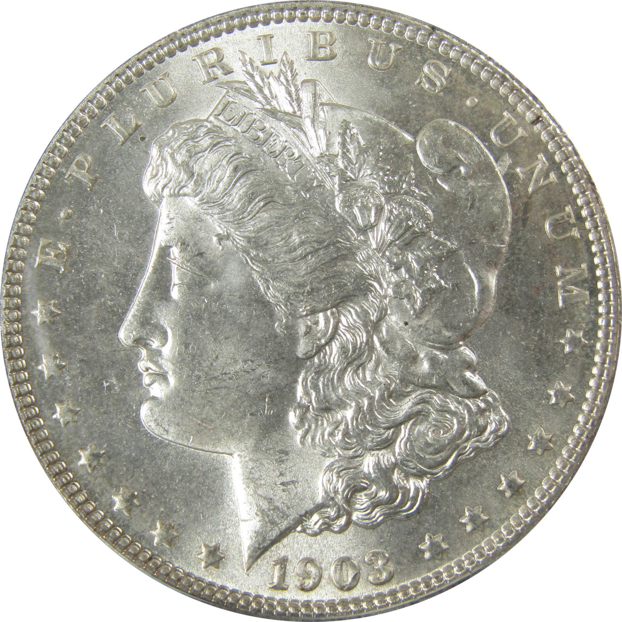 1903 Morgan Silver Dollar MS 63 ANACS Uncirculated $1 Coin SKU:CP853 - Morgan coin - Morgan silver dollar - Morgan silver dollar for sale - Profile Coins & Collectibles