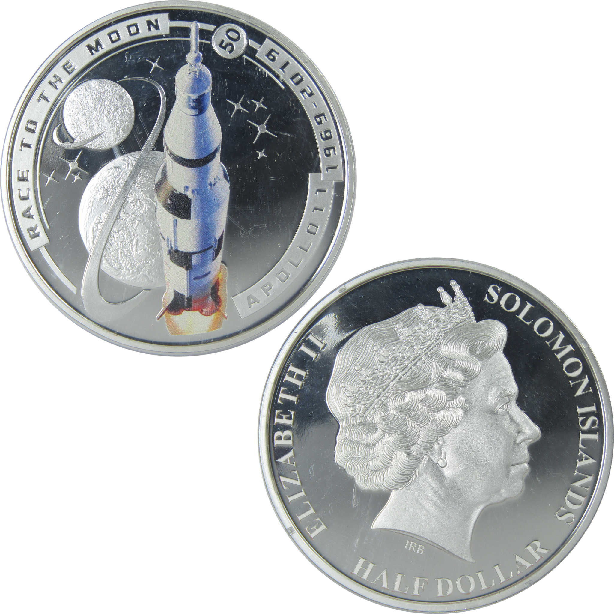50th Anniversary of Moon Landing Race to the Moon Proof 2019