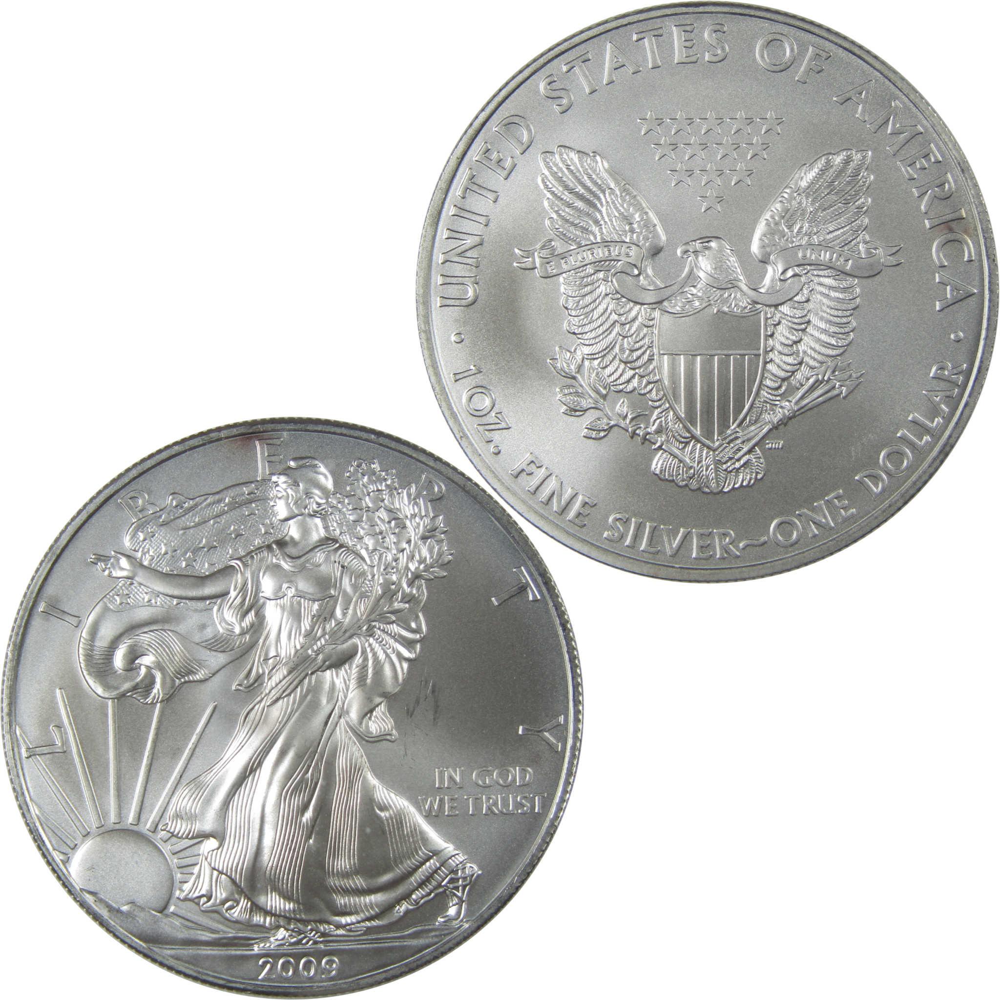 2009 American Silver Eagle Uncirculated Bullion Toned SKU:I24266