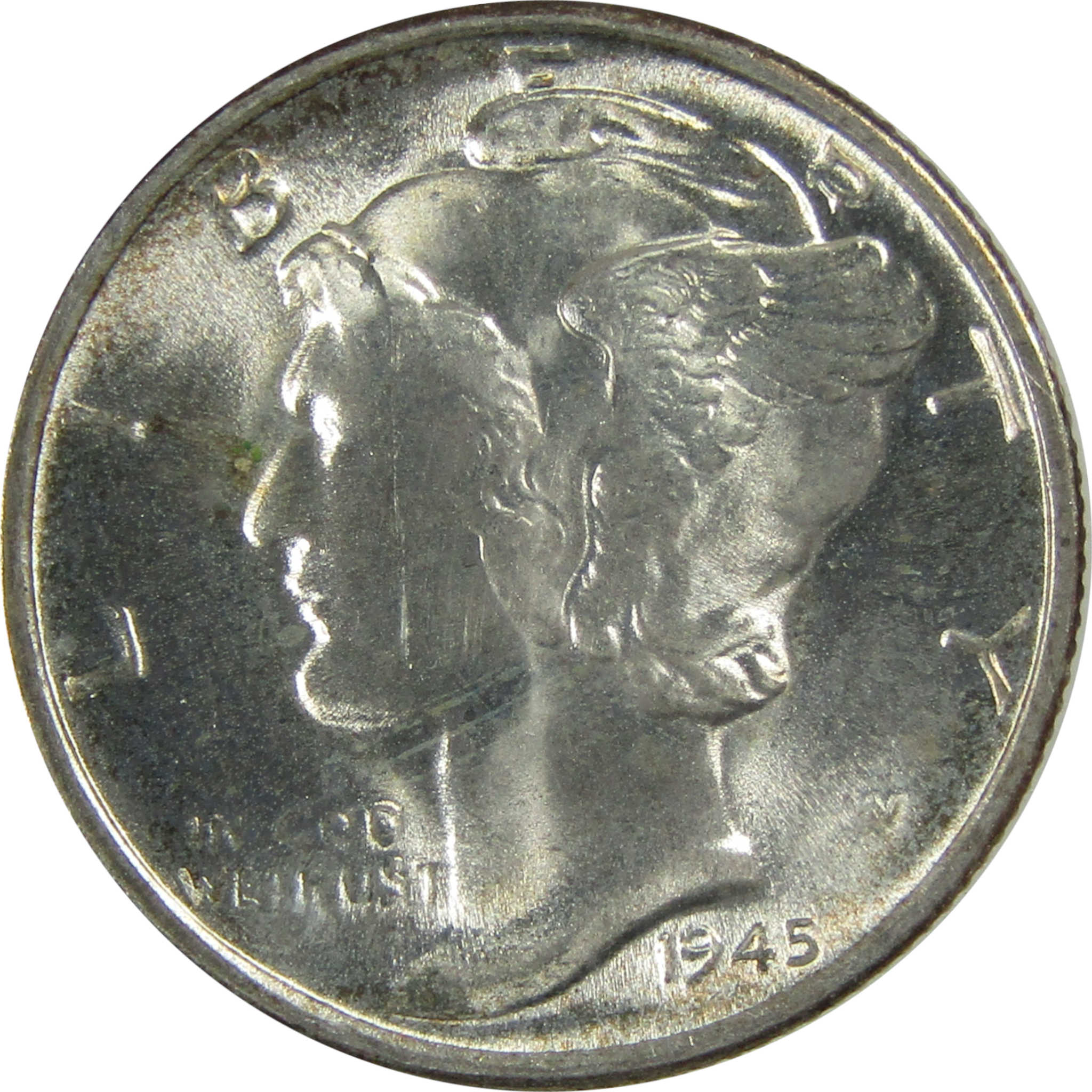 1945 S Micro S Mercury Silver Dime Uncirculated Details SKU:CP341