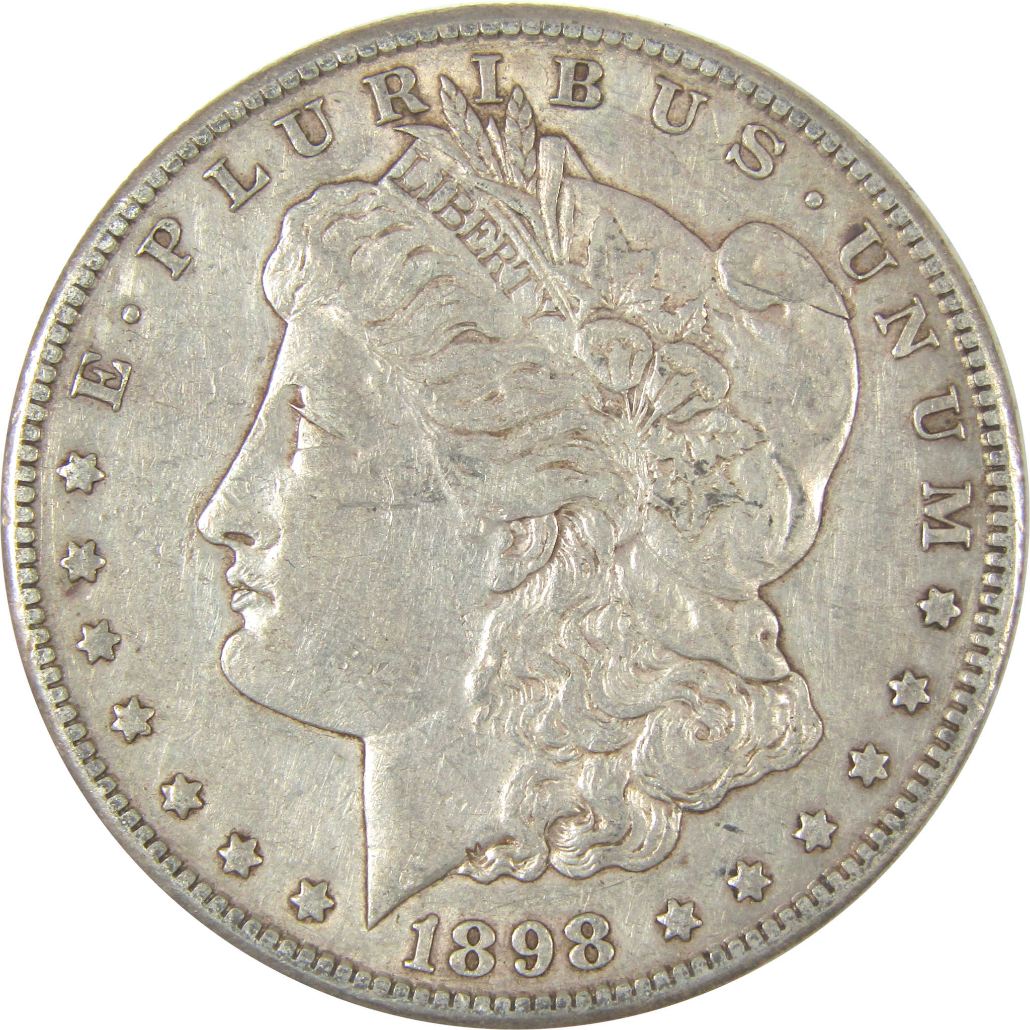 1898 S Morgan Dollar XF EF Extremely Fine Silver $1 Coin SKU:I22562 - Morgan coin - Morgan silver dollar - Morgan silver dollar for sale - Profile Coins & Collectibles