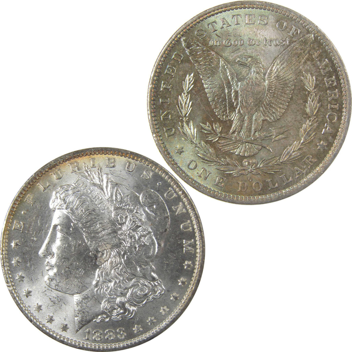 1883 O Morgan Silver Dollar Uncirculated Mint State Toned SKU:I24888