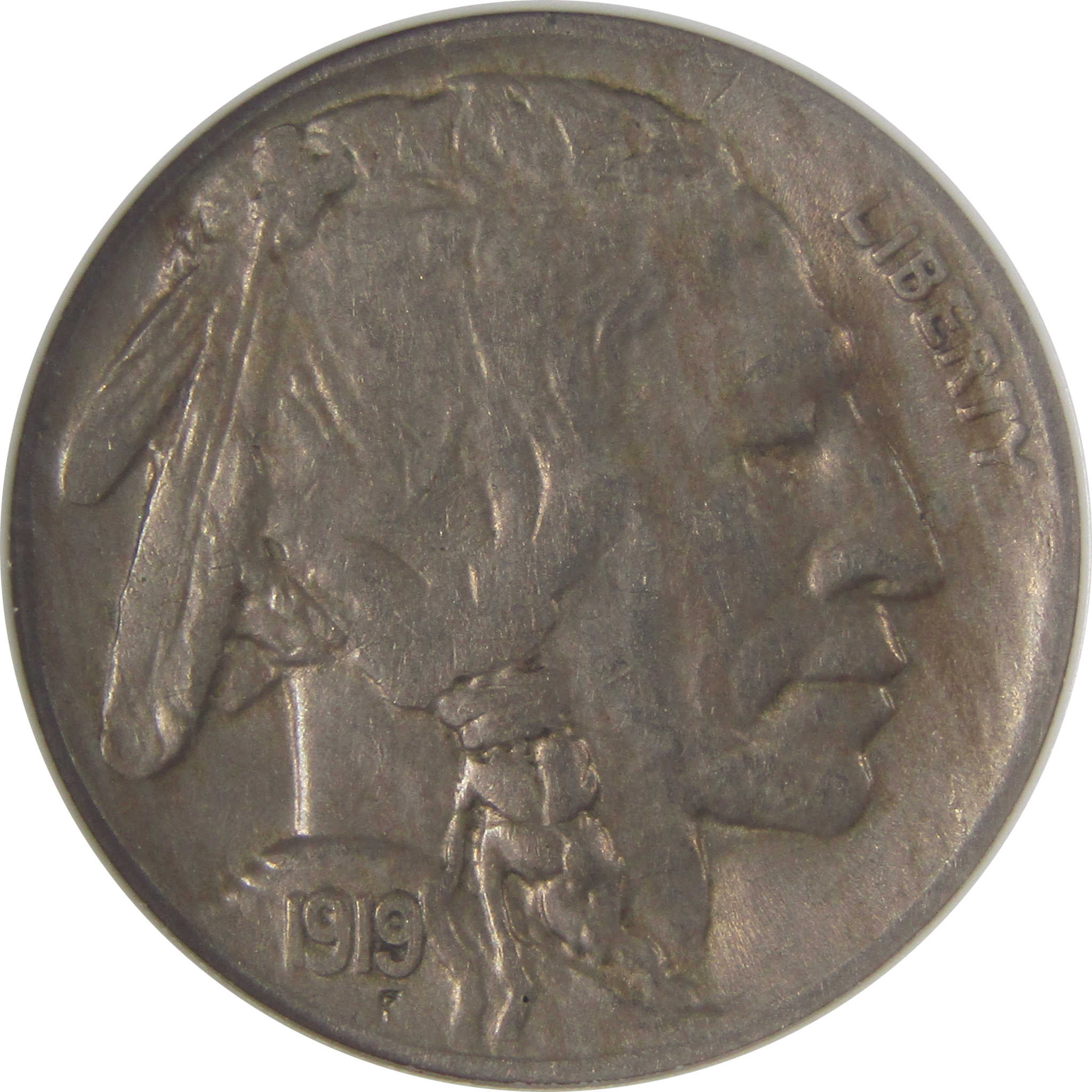 1919 D Indian Head Buffalo Nickel EF 45 ANACS 5c Coin SKU:I17194
