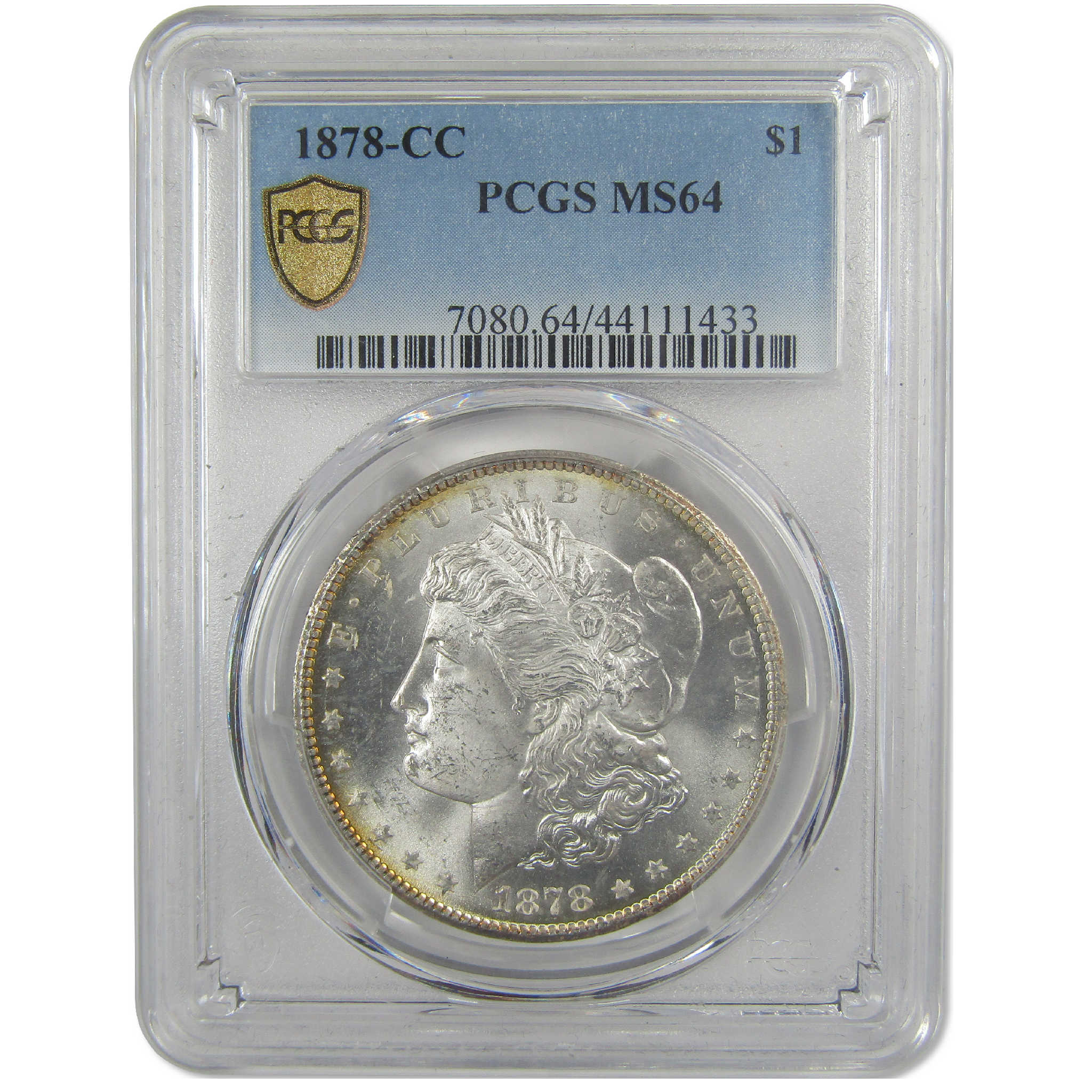 1878 CC Morgan Dollar MS 64 PCGS Silver Uncirculated $1 Coin - Morgan coin - Morgan silver dollar - Morgan silver dollar for sale - Profile Coins & Collectibles