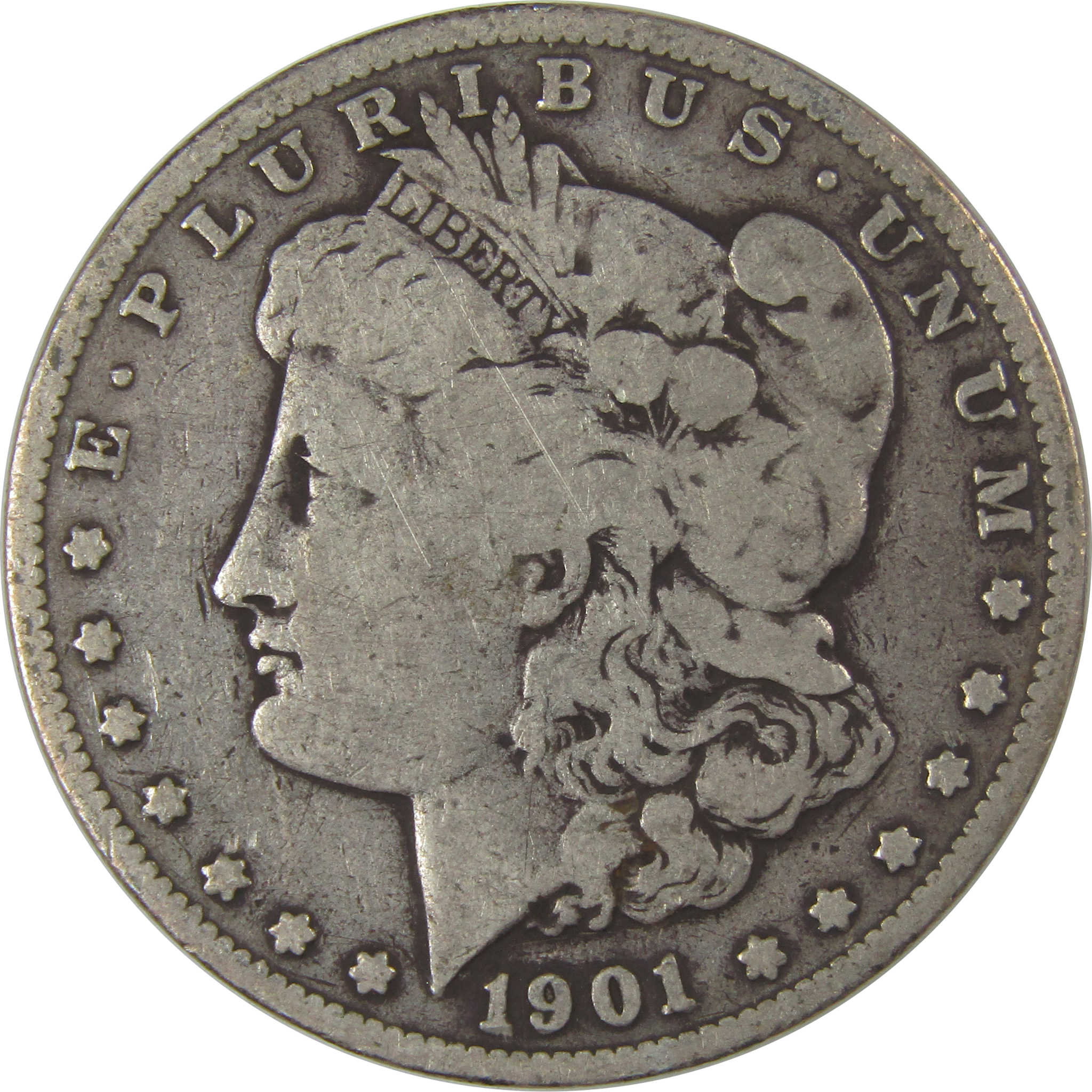 1901 S Morgan Dollar VG Very Good Silver $1 Coin SKU:I22814 - Morgan coin - Morgan silver dollar - Morgan silver dollar for sale - Profile Coins & Collectibles