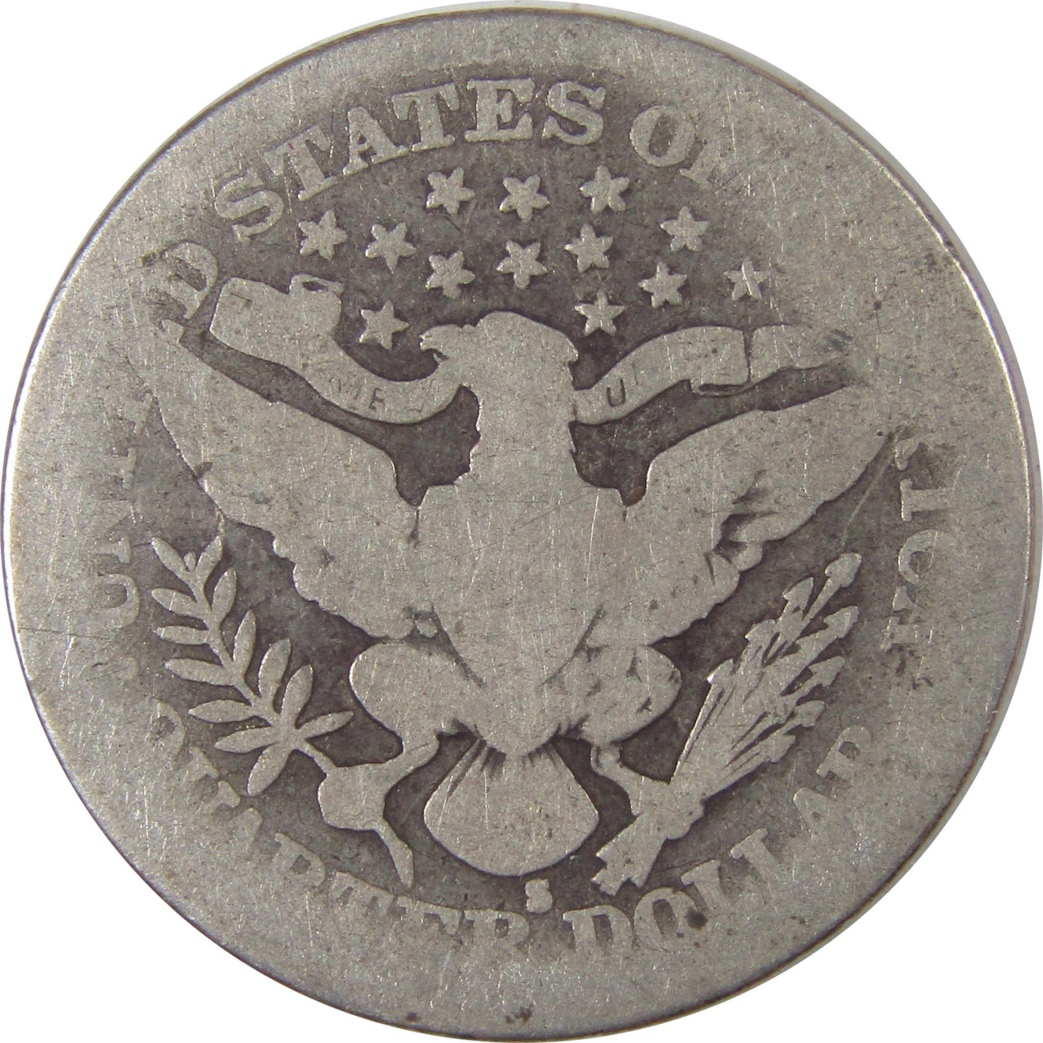 1914 S Barber Quarter AG About Good Silver 25c Coin SKU:I18079